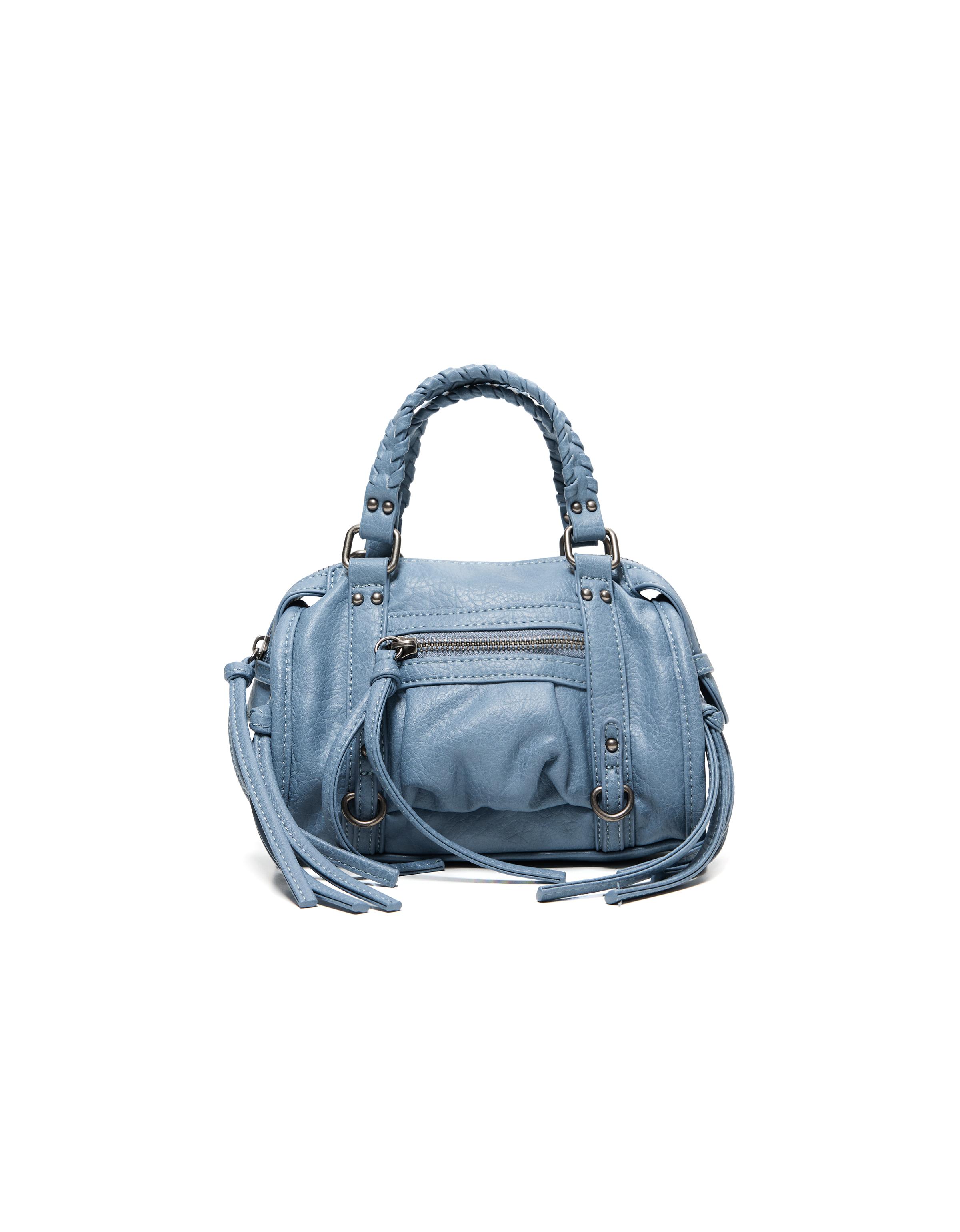 Mini bowling bag — Washed out blue