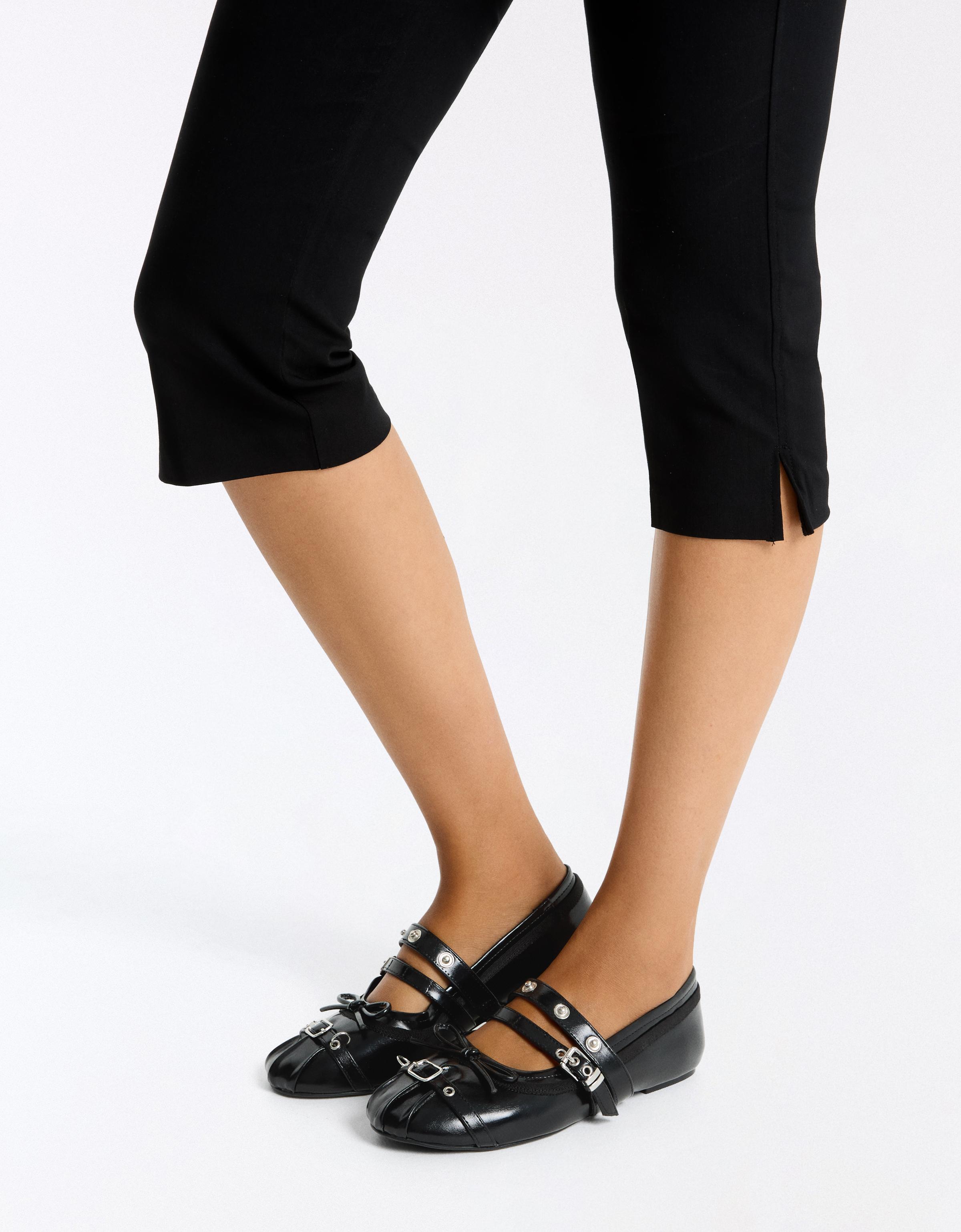 Studded ballet flats — BLACK