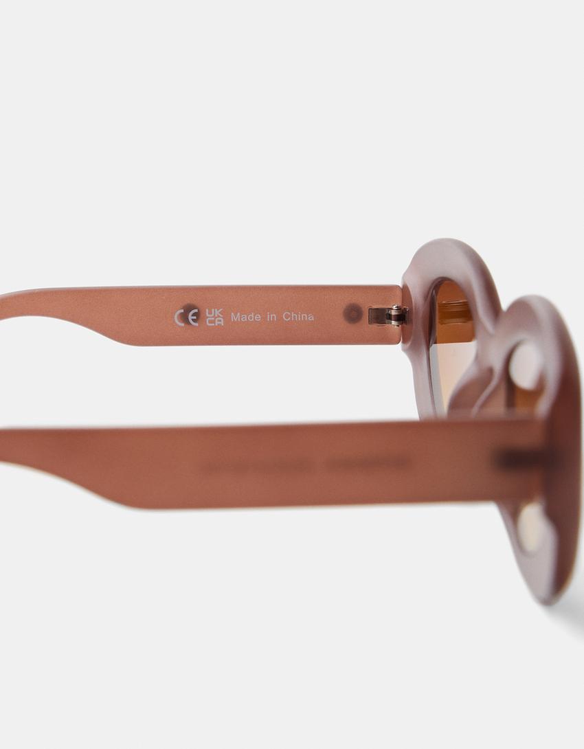 Lunettes de soleil-Marron-5