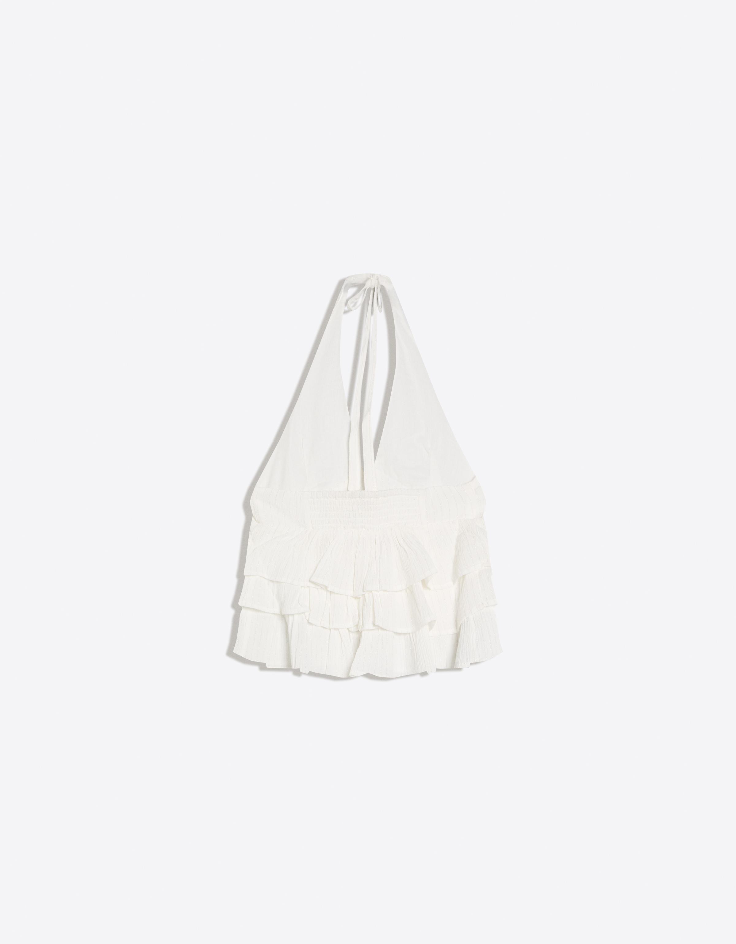 Ruffle halter top