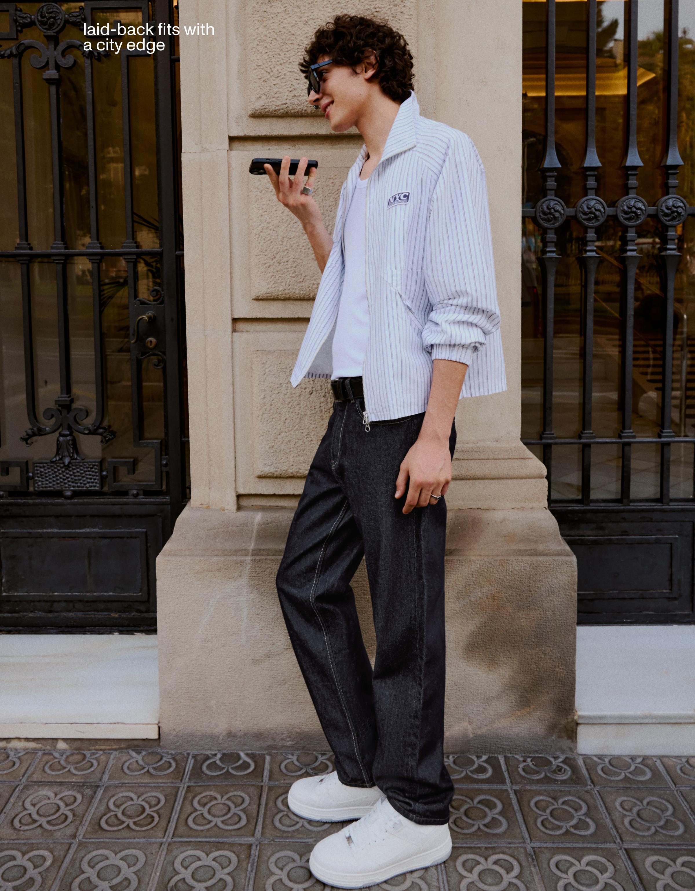 Straight-leg jeans — Navy