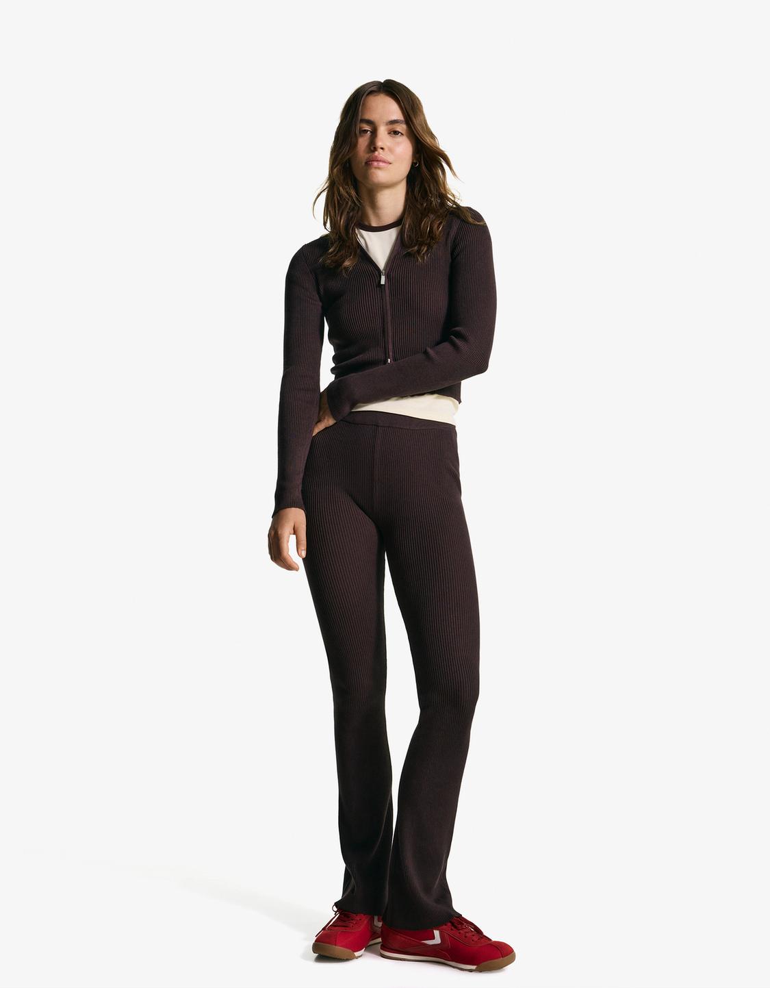 Jacket and flared trousers set
