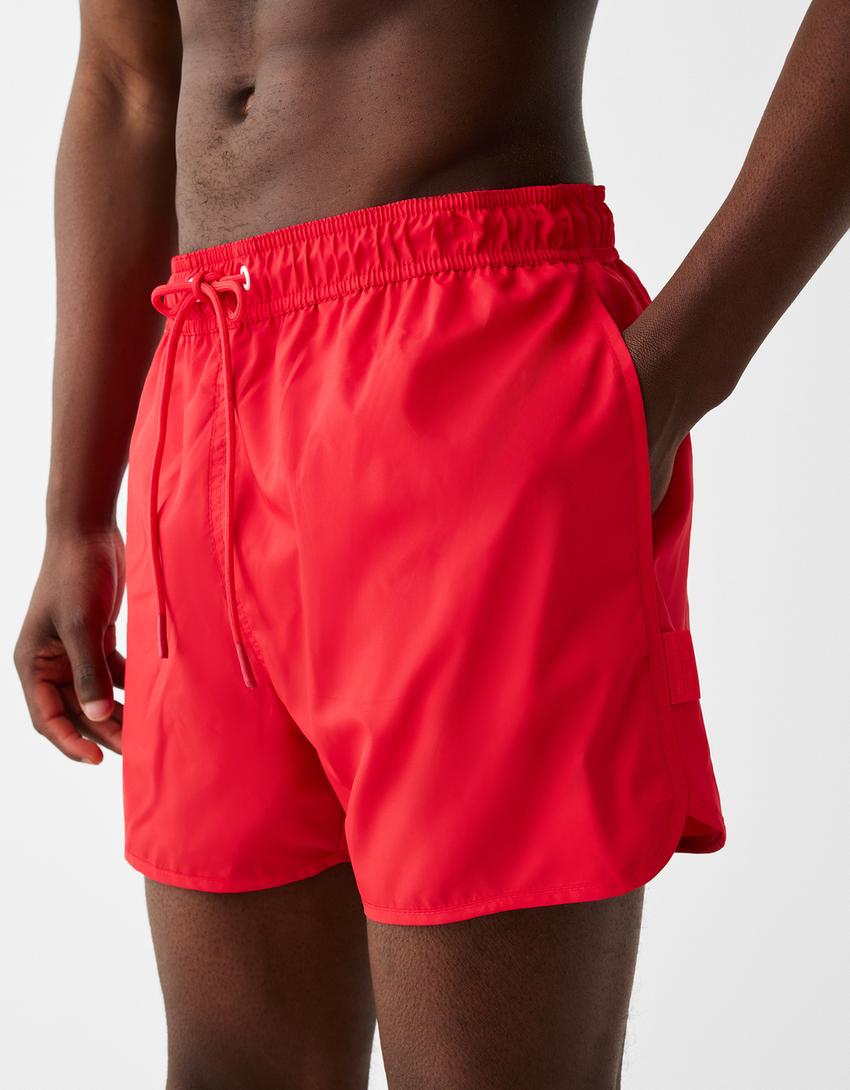 Short swimming trunks-Red-1