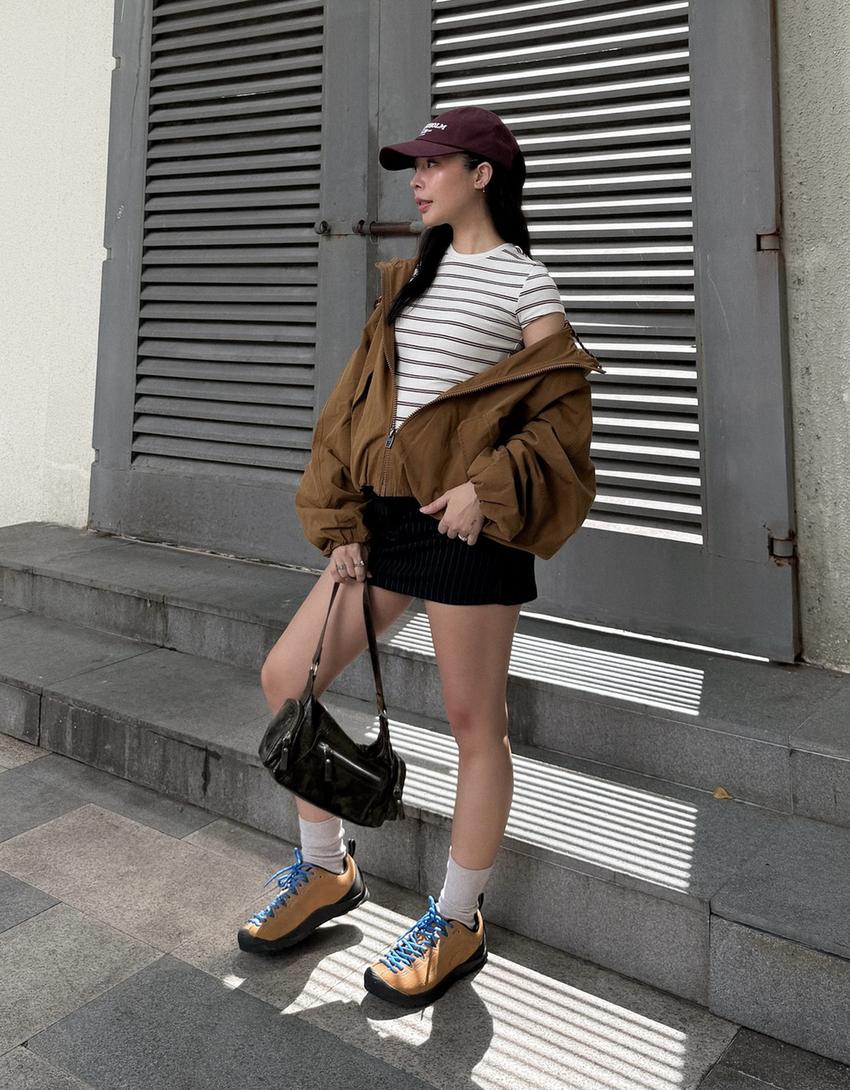 Hooded jacket-Camel