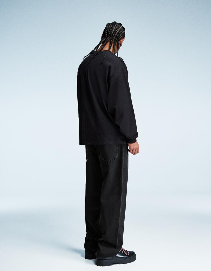 Baggy jeans-Black