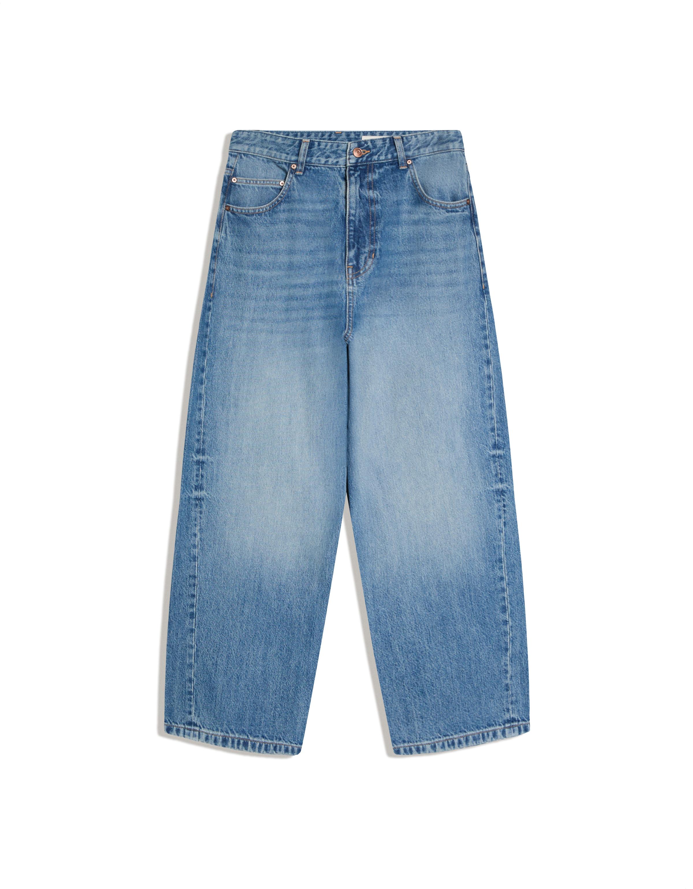 Embroidered neobarrel jeans — Light blue