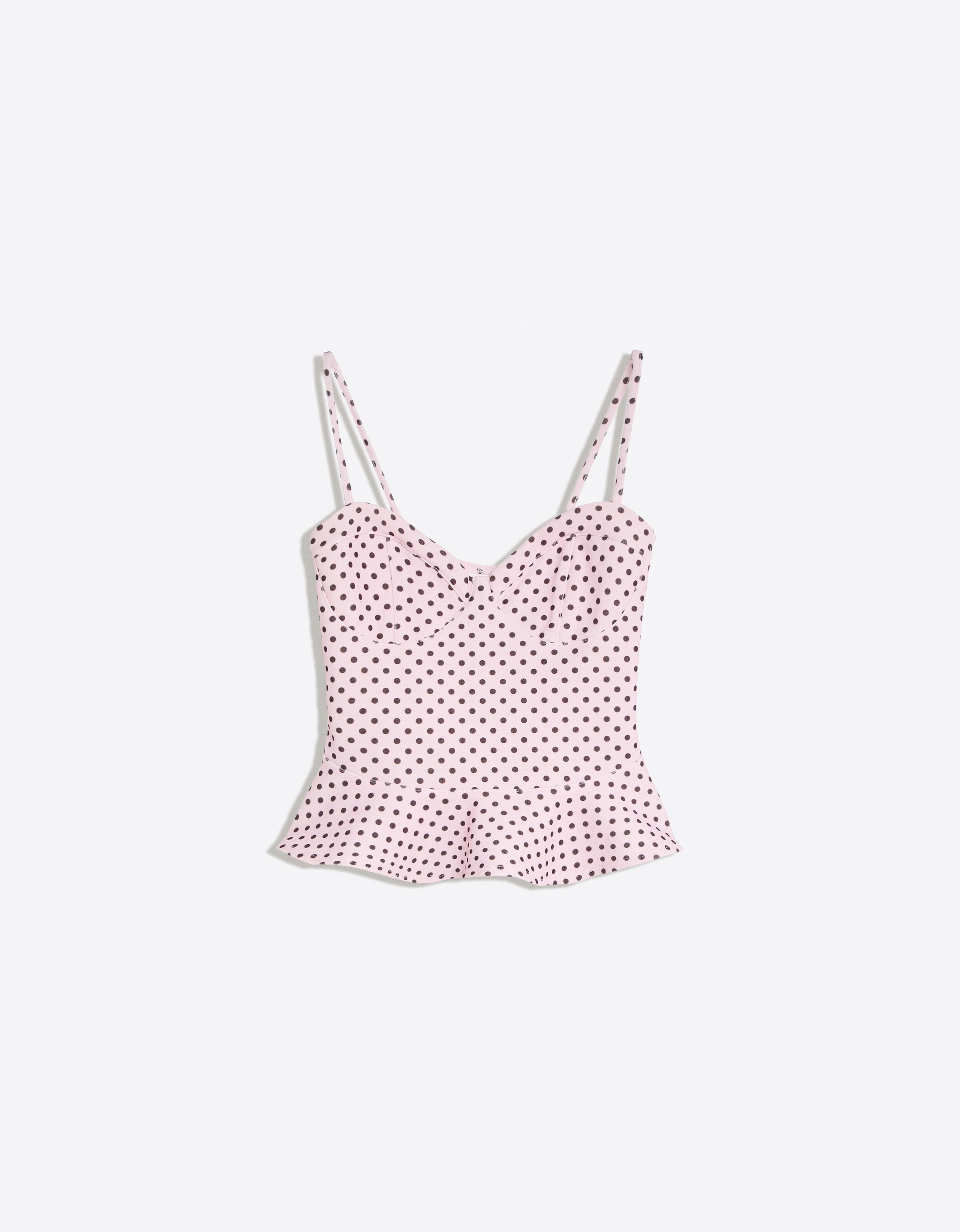 Peplum corset top — Pink