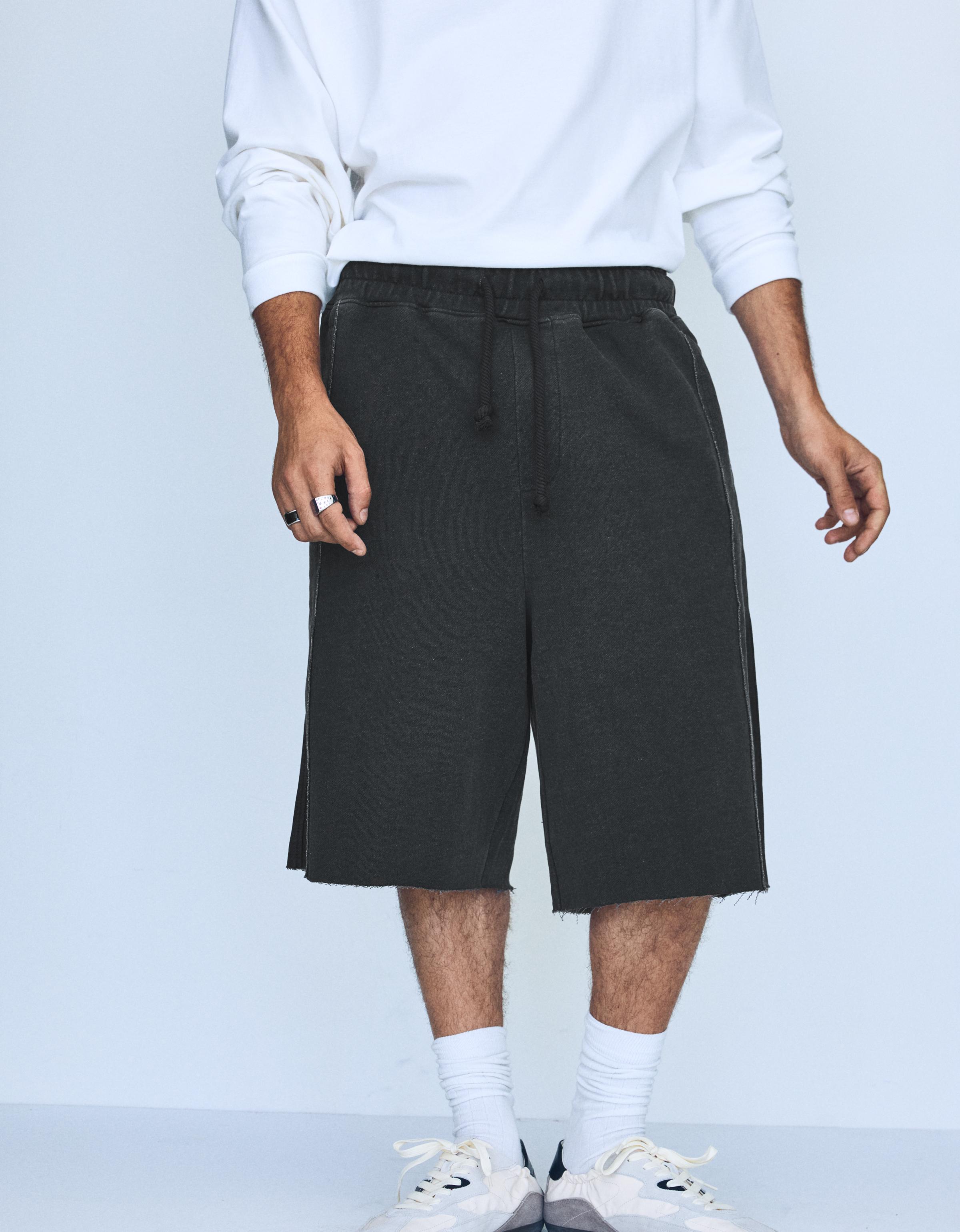 Baggy jort Bermuda shorts — Grey
