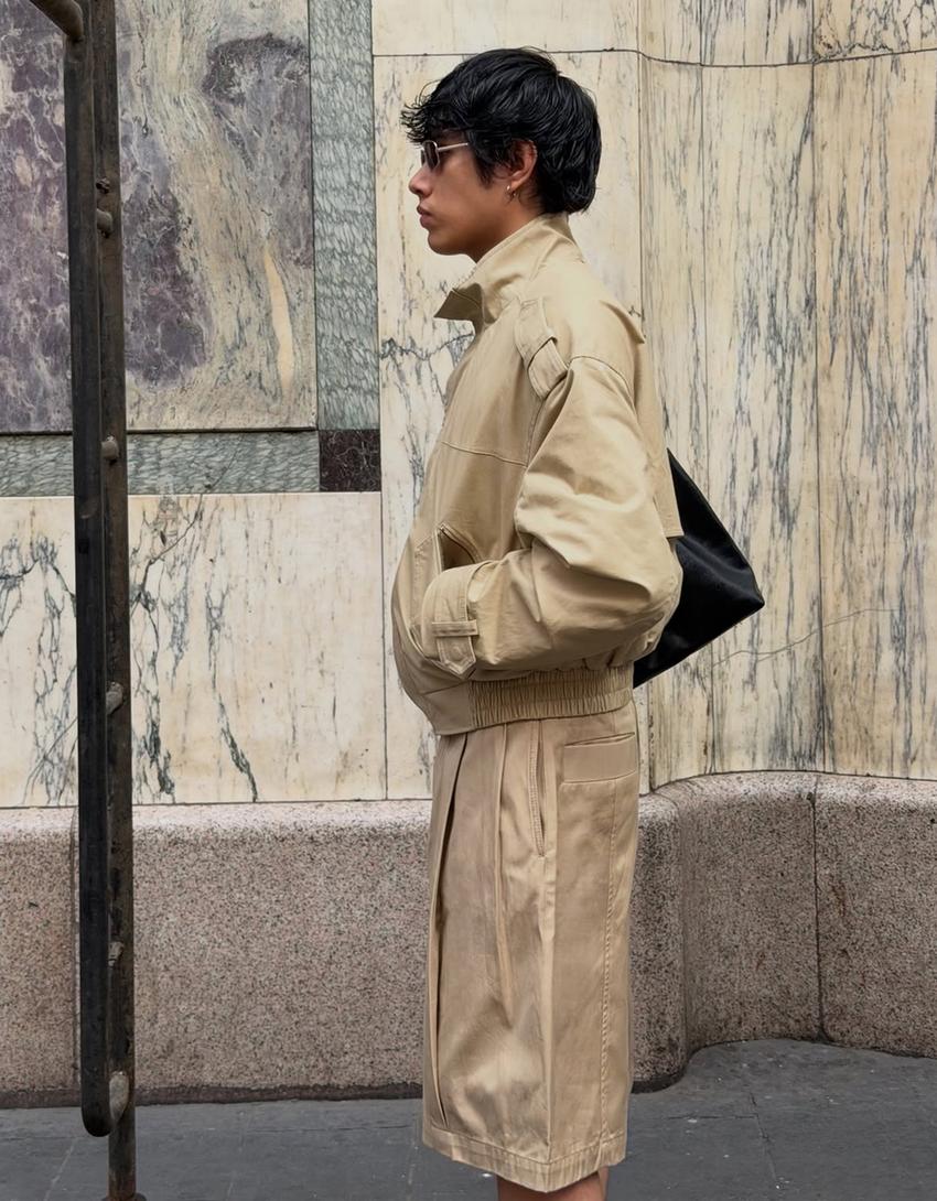 Bermuda barrel fit klips-Deve tüyü rengi