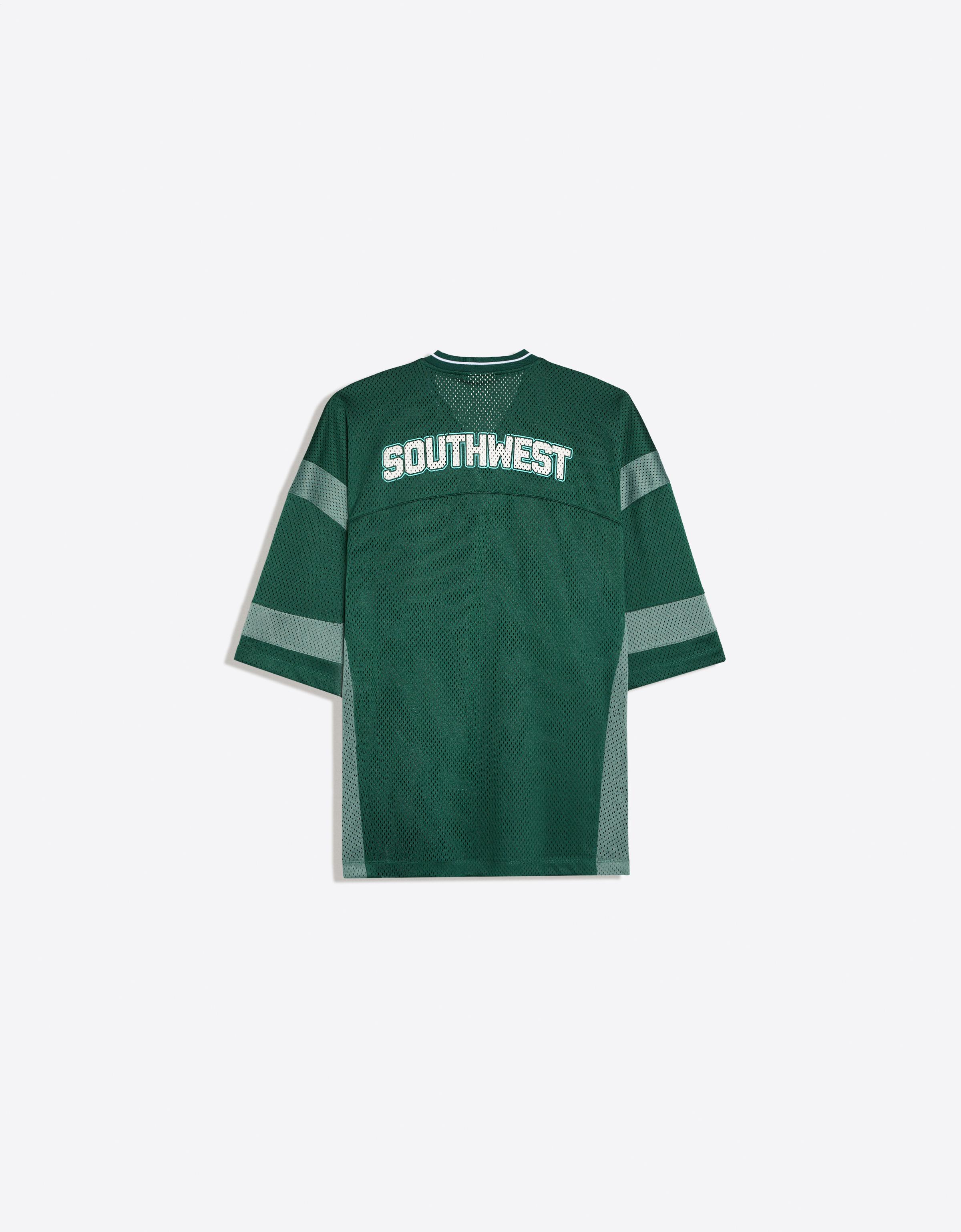 Short sleeve mesh T-shirt — Green