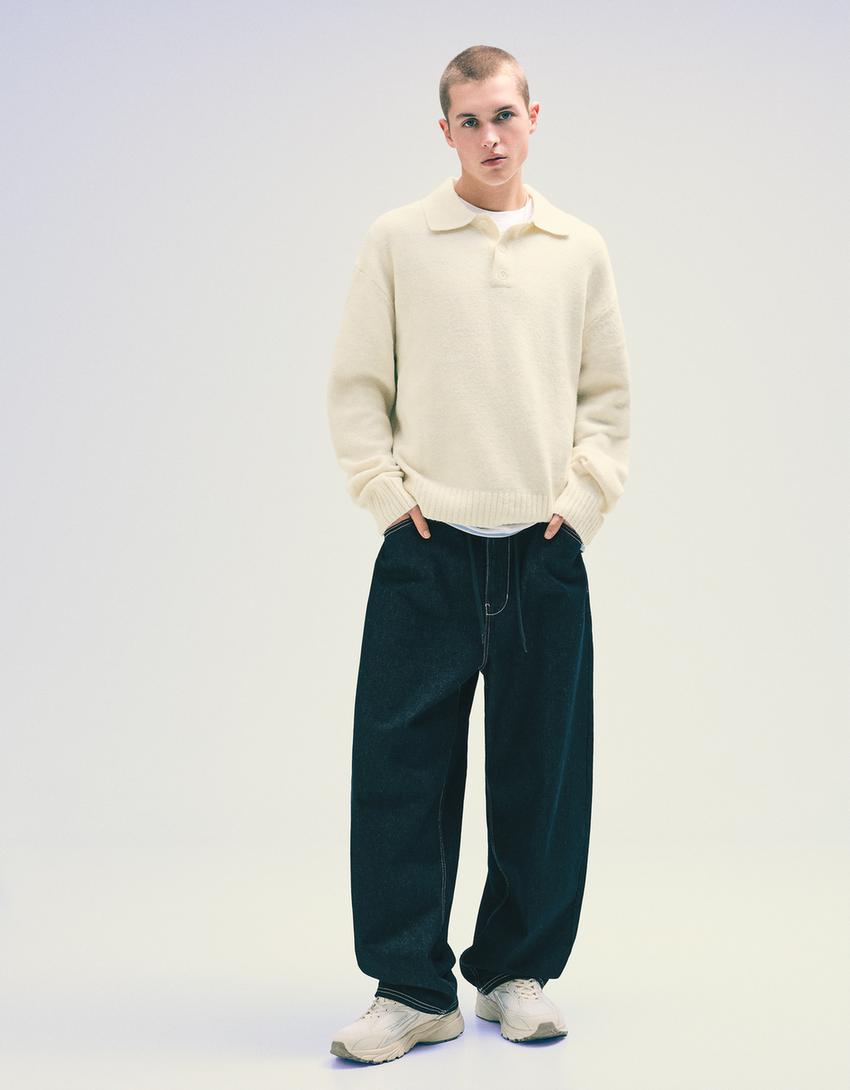 Pull col polo-Sable