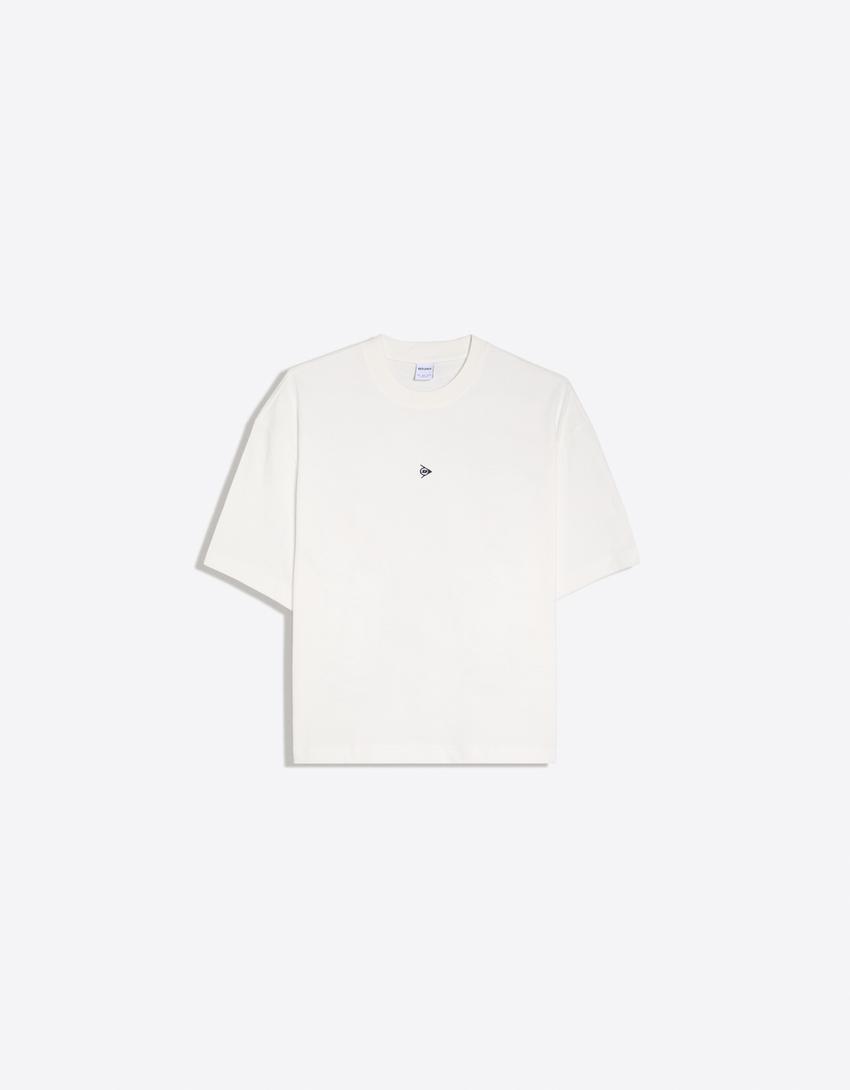 DUNLOP boxy fit T-shirt-White