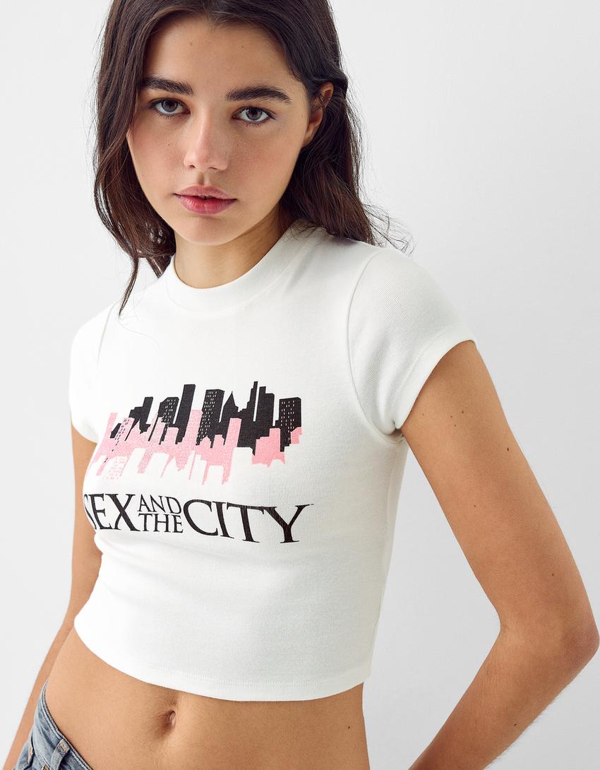 Sex and the City short sleeve T shirt T shirts Women Bershka 