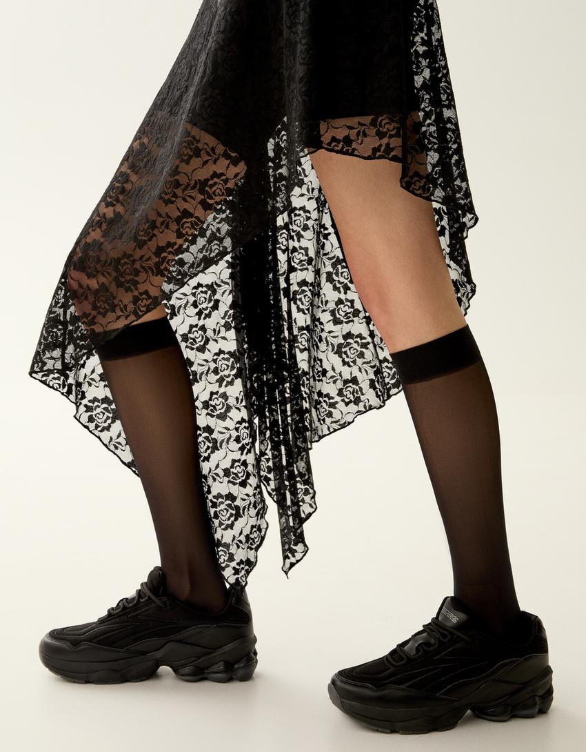 Sneakers semelle crantée-Noir-2