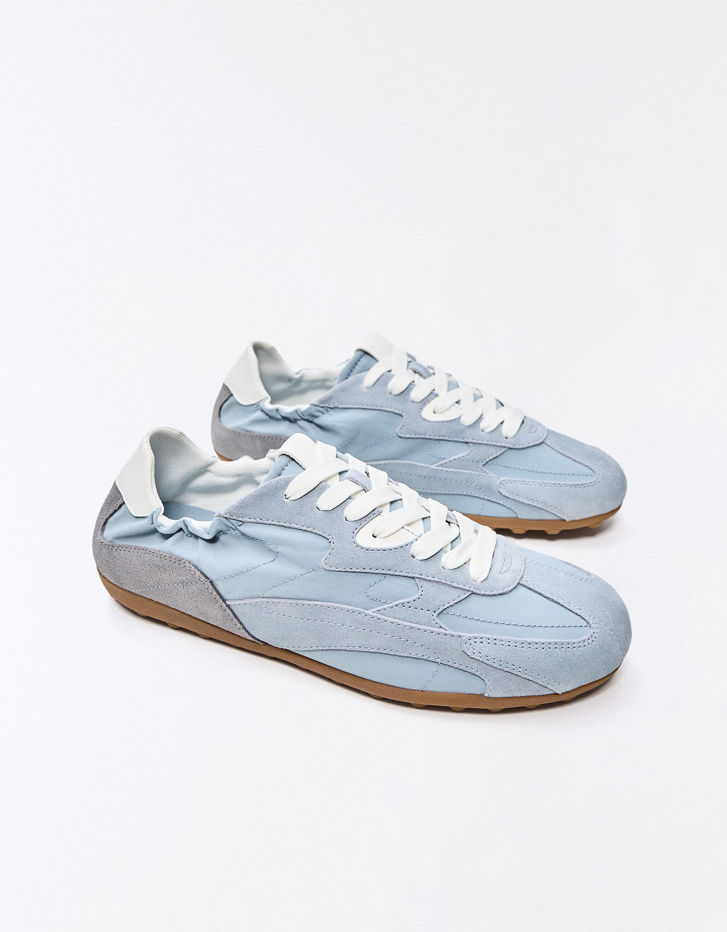 SLIM RETRO STYLE TRAINERS — BLUE
