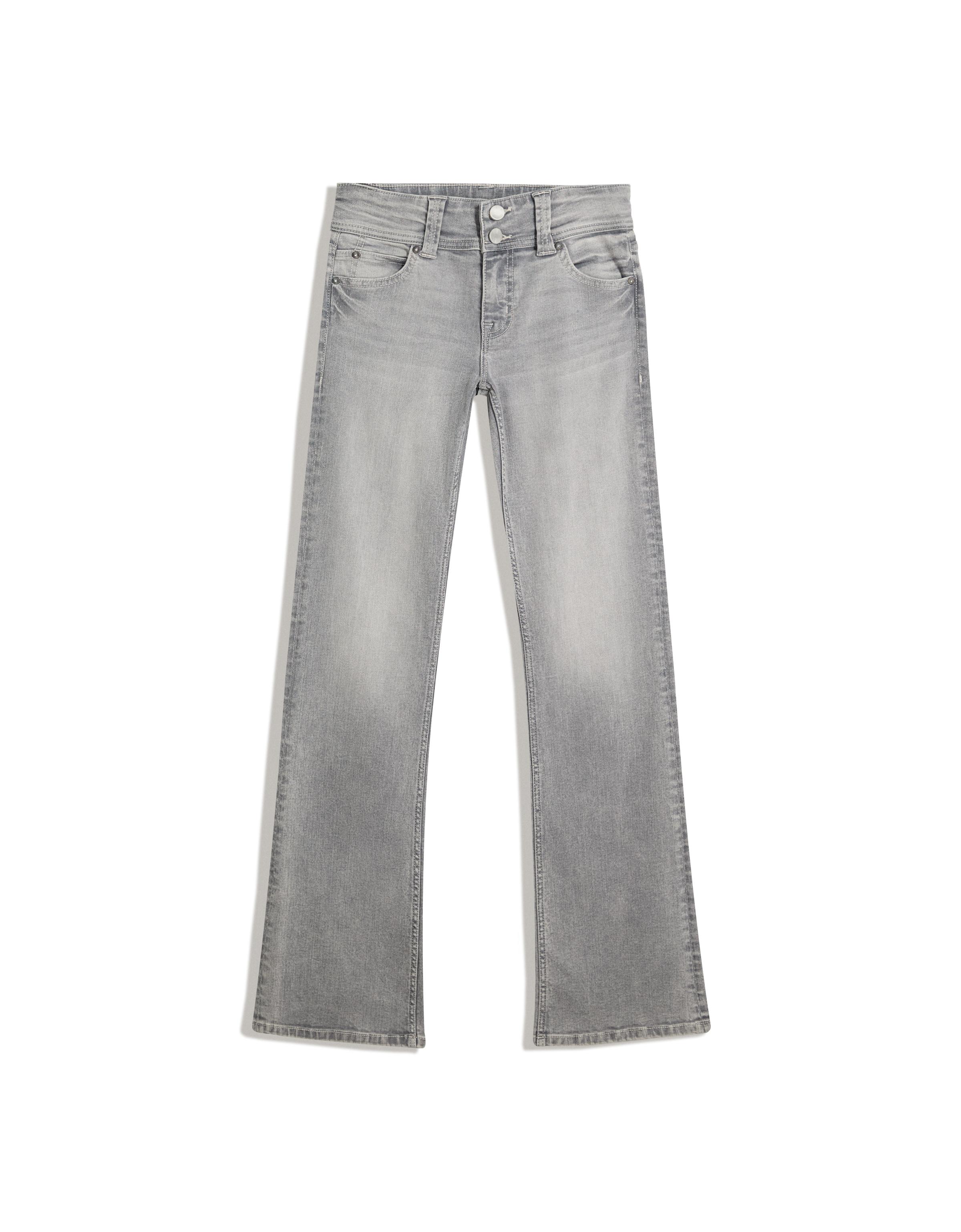 Düşük bel kapaklı bootcut jean - Görsel 8