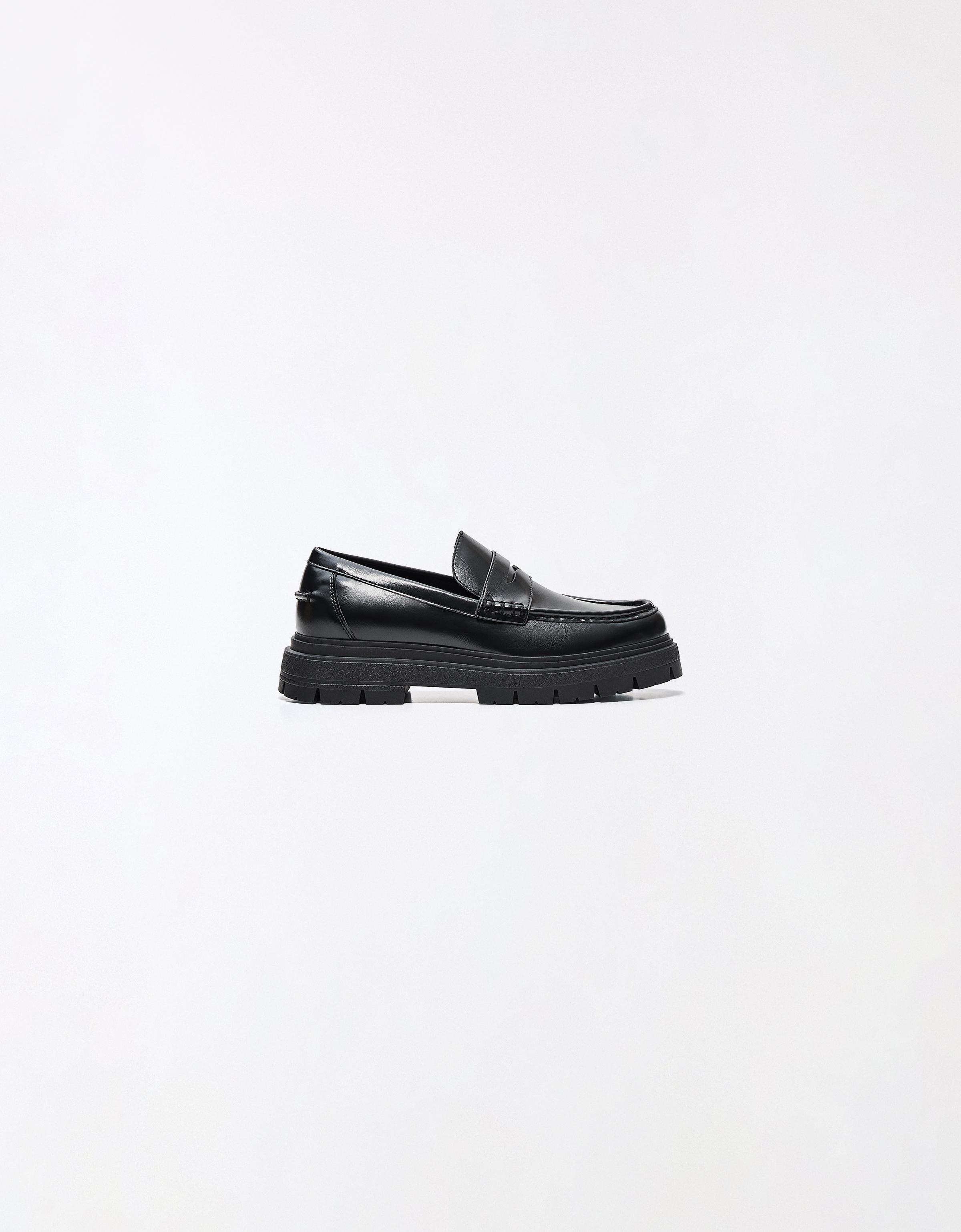 Penny loafers — BLACK