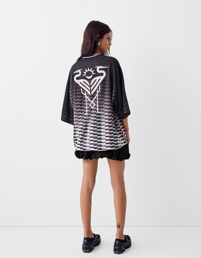 T-shirt Inter Miami CF imprimé mesh-Noir-1