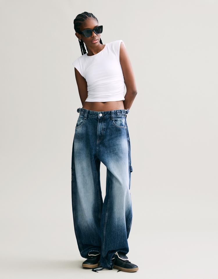 Jeans balloon carpenter ajustable
