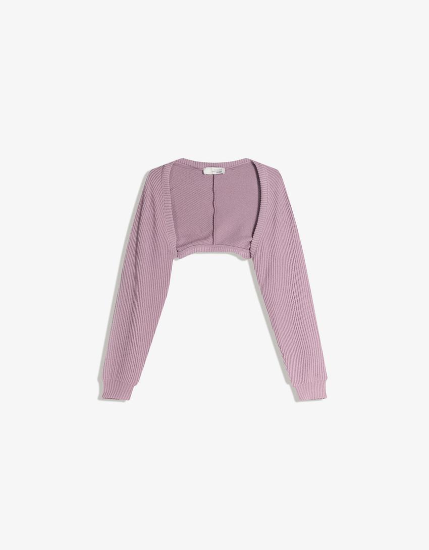 Cropped vest-Paars