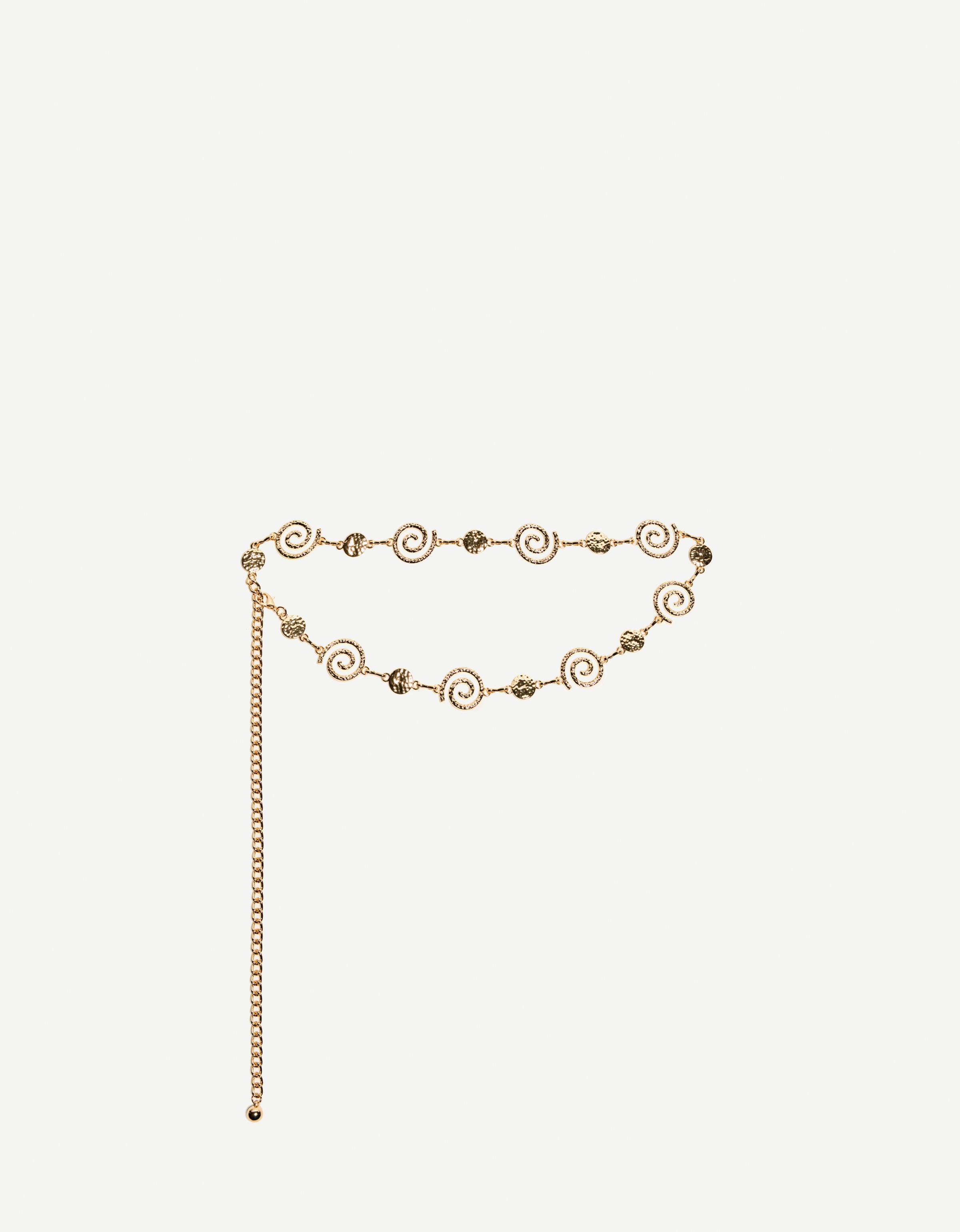 【BERSHKA】Belt ベルシュカ ベルト Belt with gold buckle - Women | Bershka