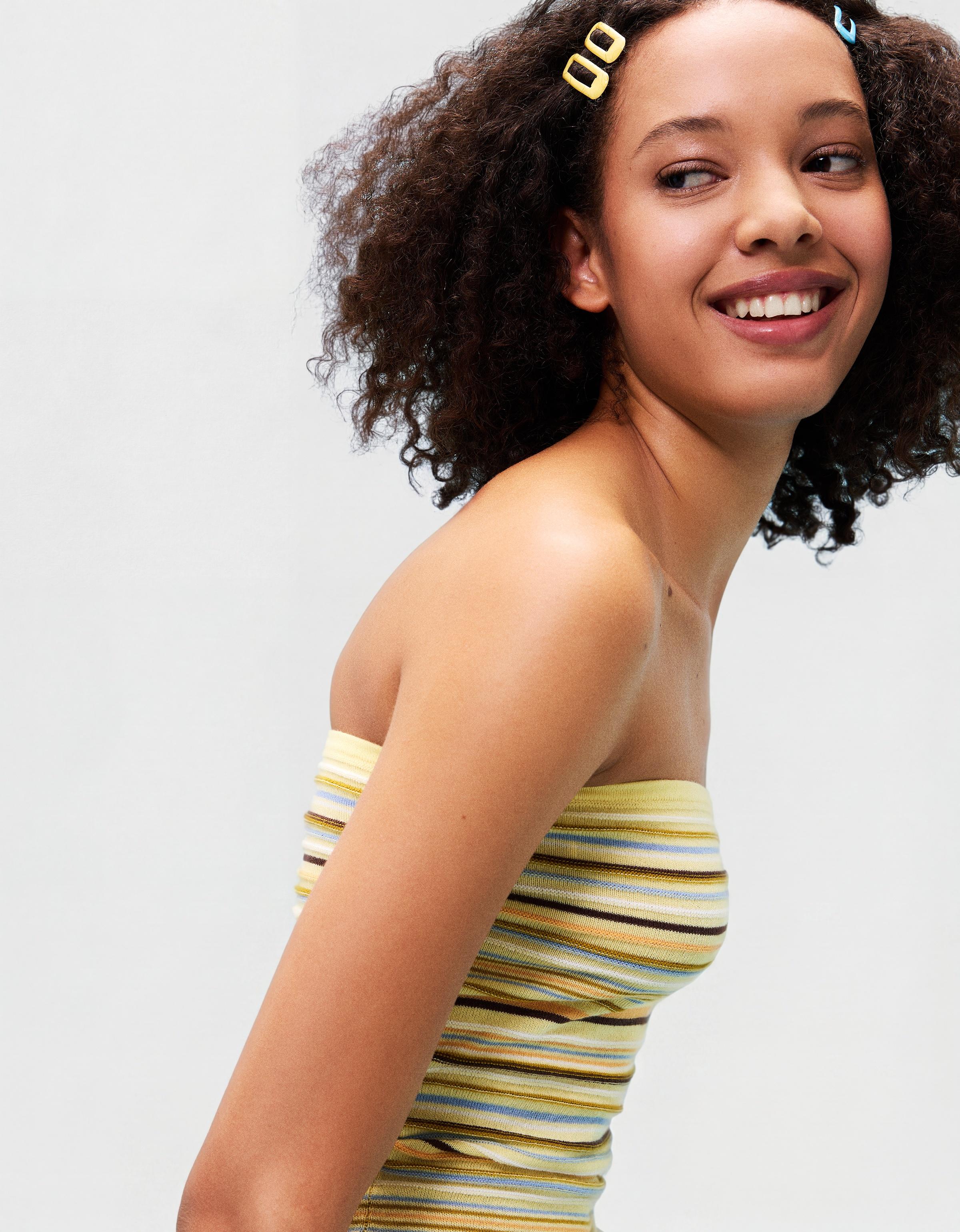 Çizgili bandeau top - Görsel 28