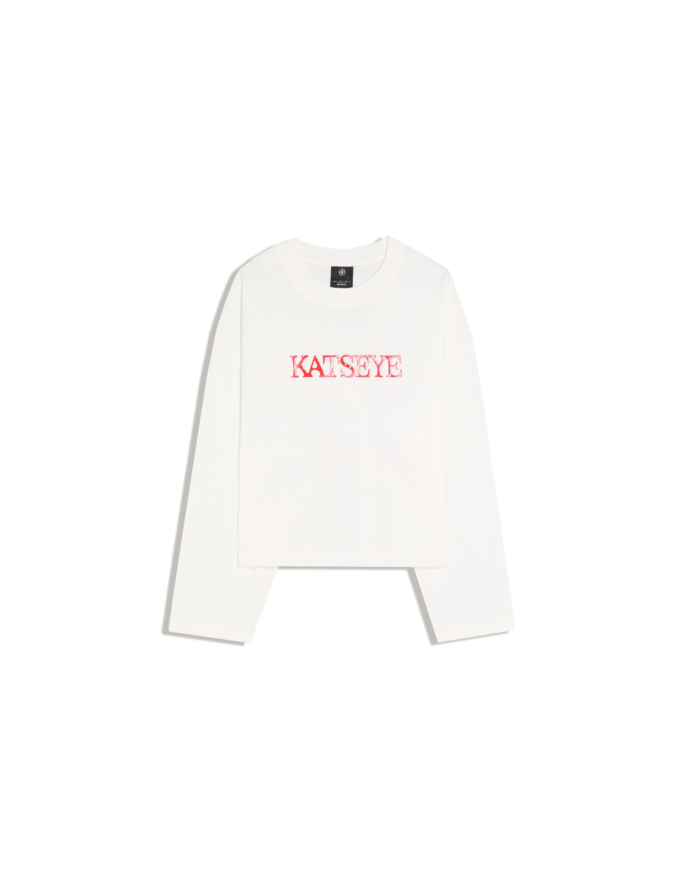 KATSEYE print long sleeve T-shirt — Off white