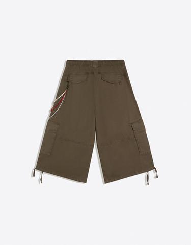 Cargo Bermuda shorts with chains — Khaki 6