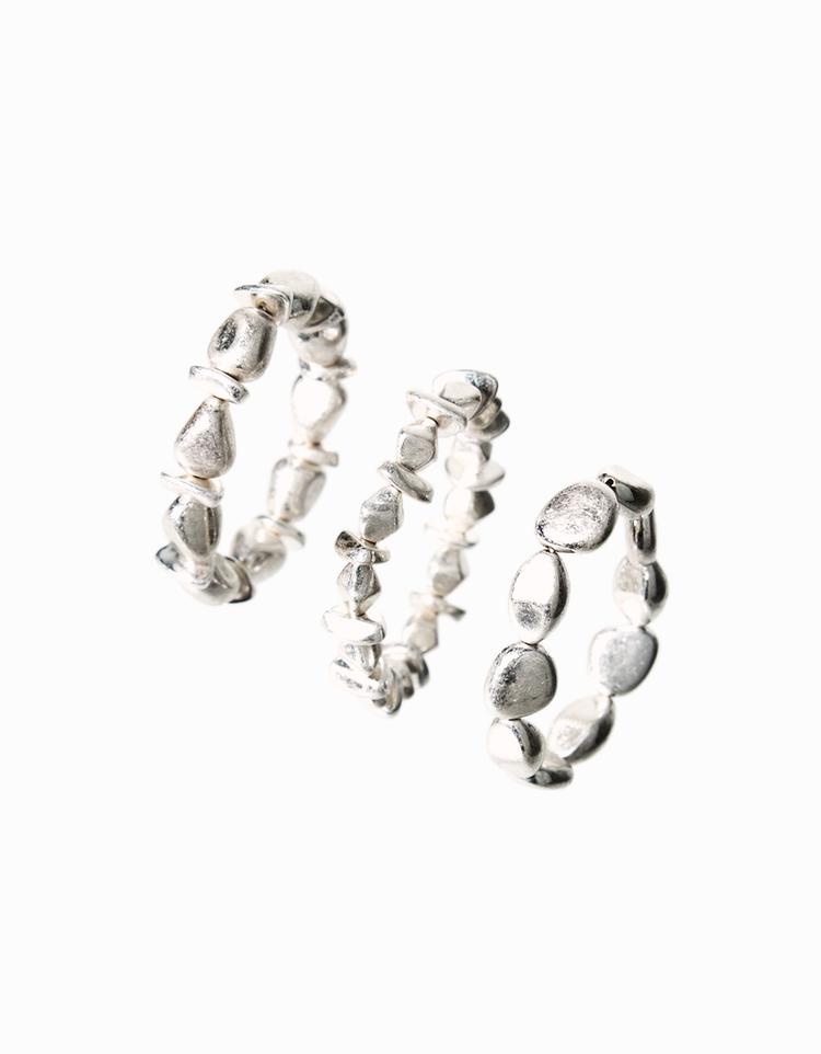 3-pack of stone bracelets