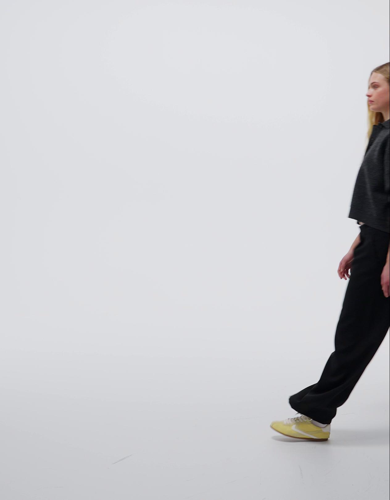 Çift kumaşlı hacimli pantolon - Görsel 27