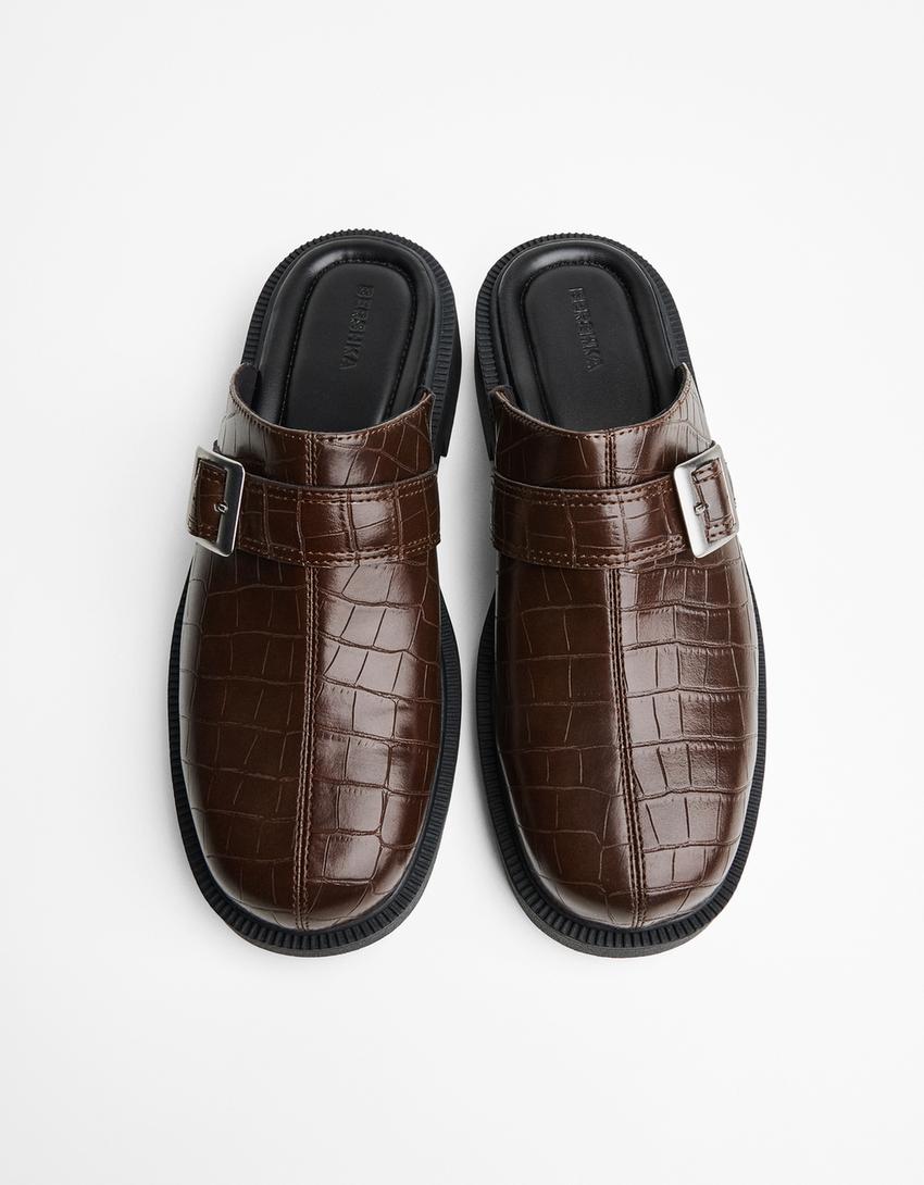 Buckled clogs-ANIMAL PRINT-3