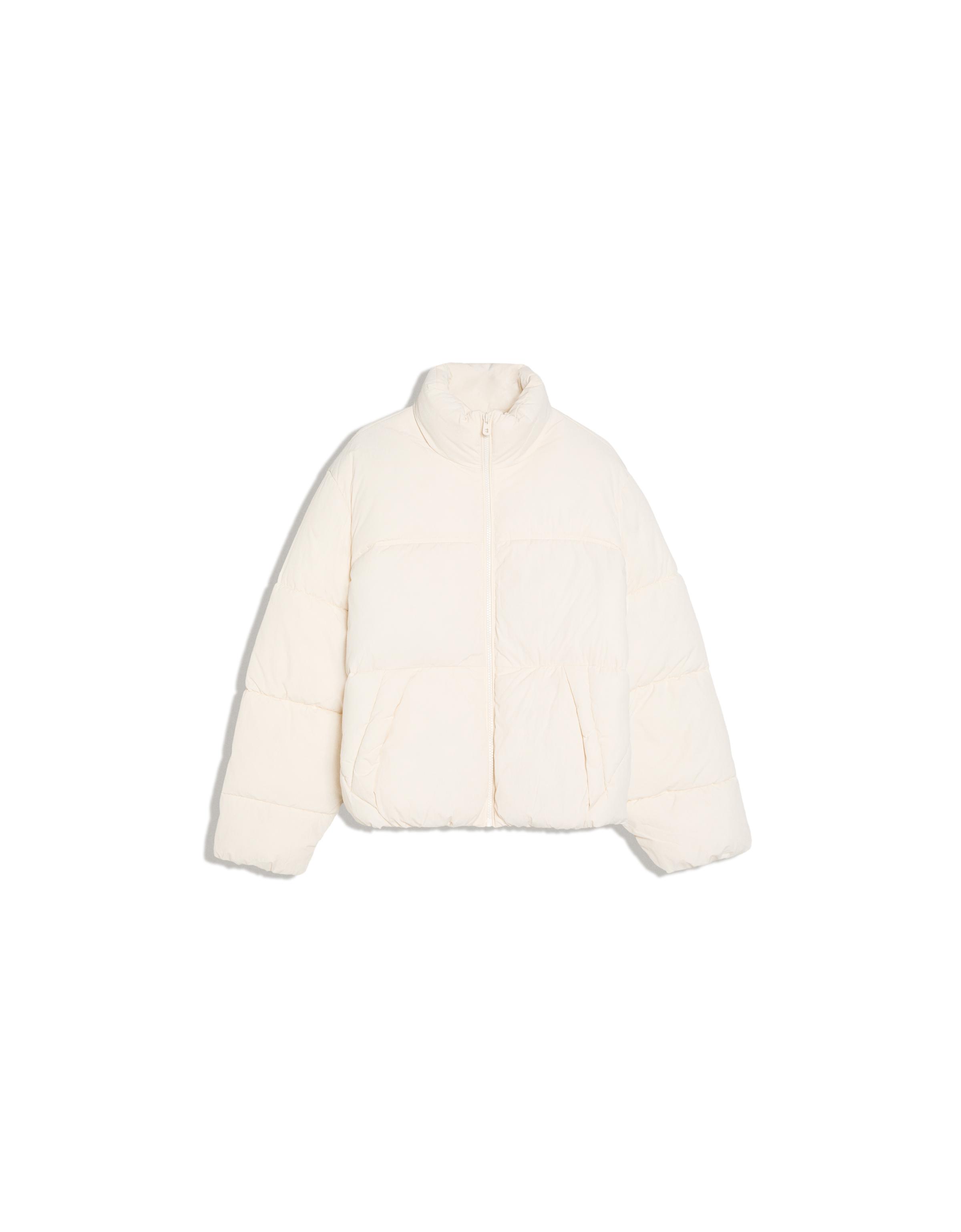 Water-repellent padded jacket — Cream
