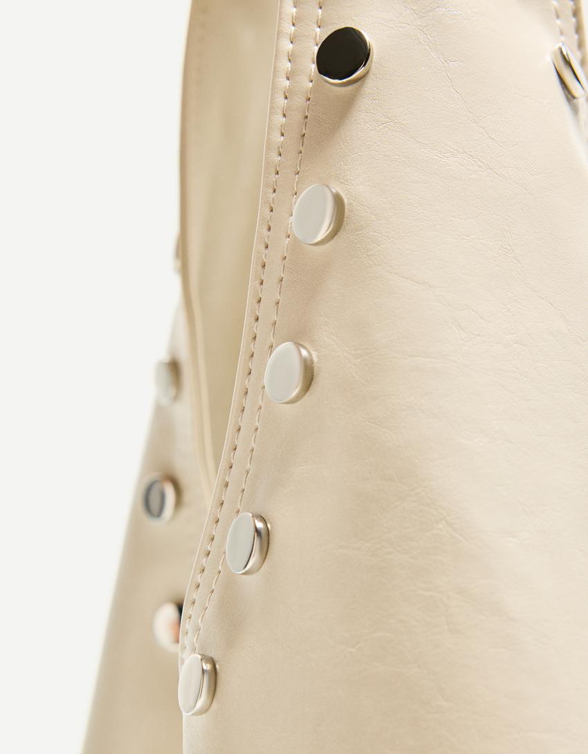 Bolso tachas-Crudo
