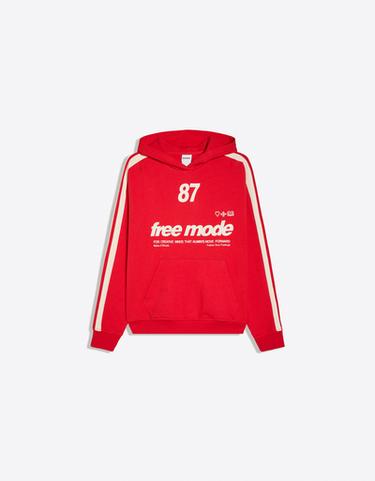 Printed hoodie — Red 5
