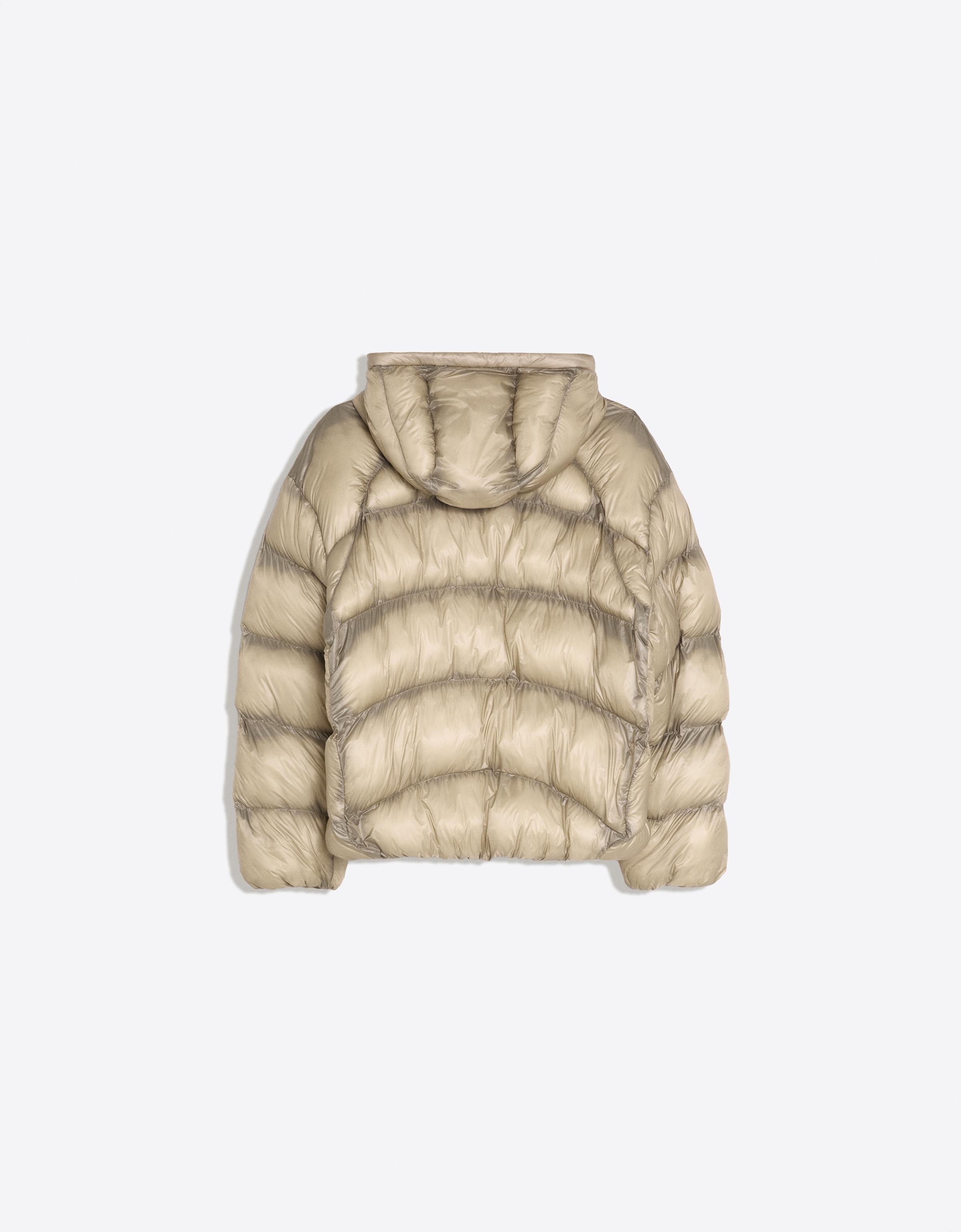 Quilted translucent-effect jacket — Khaki