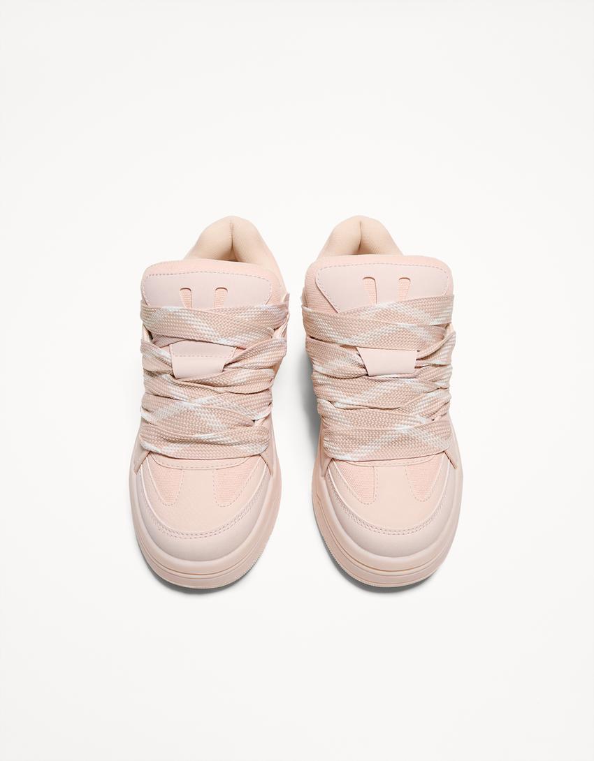 Chunky skater trainers-Pink
