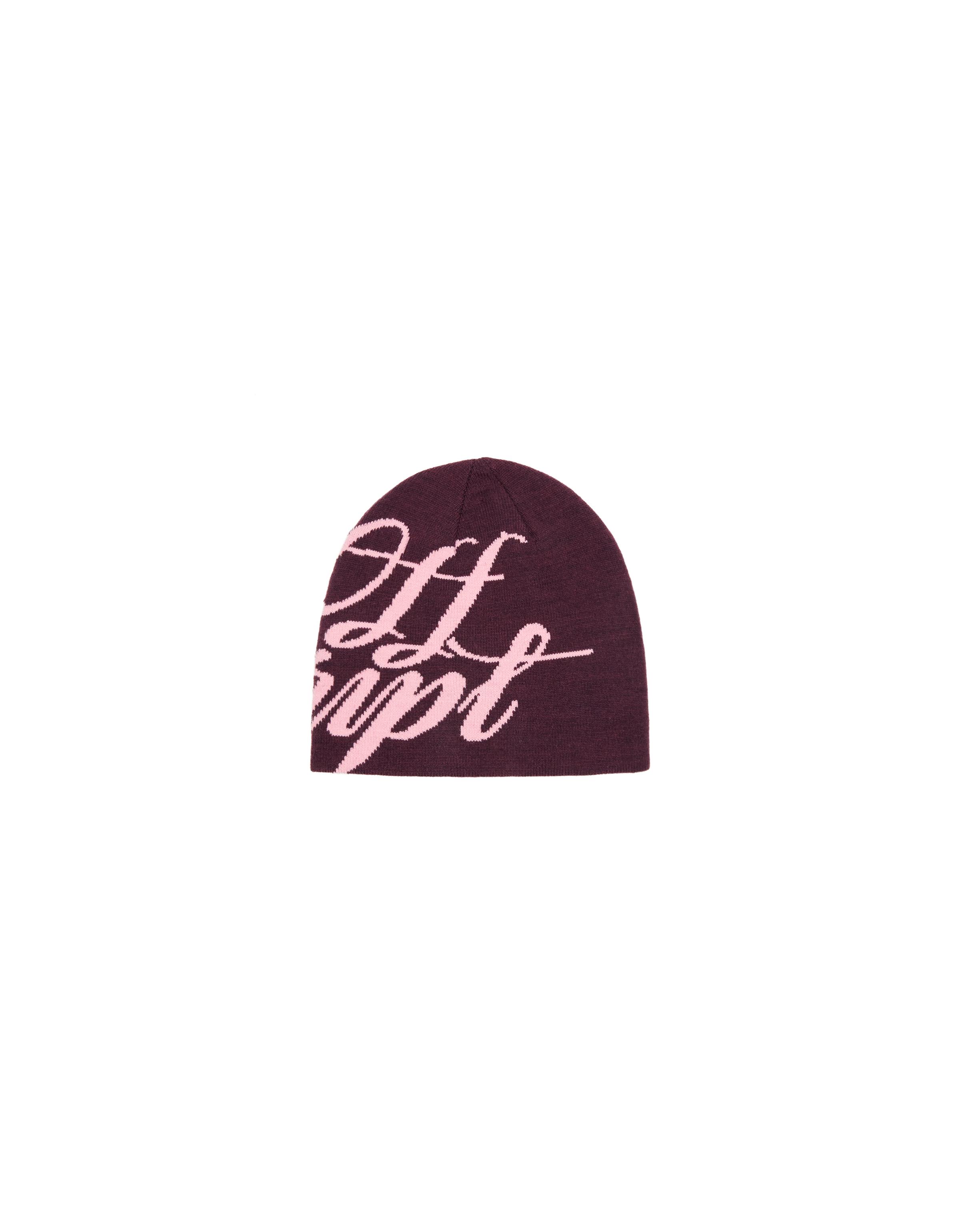 Graphic beanie — Burgundy