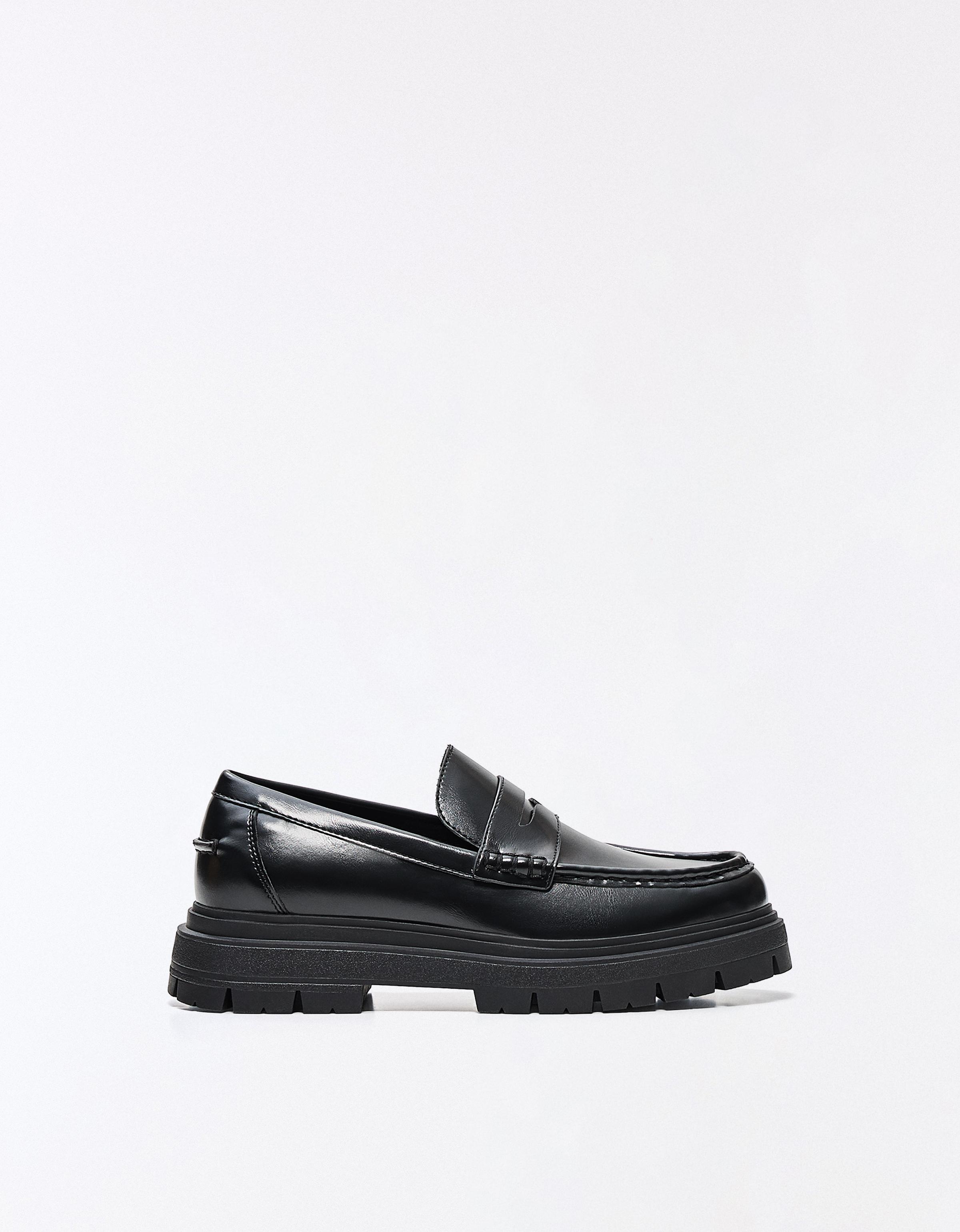Bershka Mocasín Antifaz Hombre 39 Negro