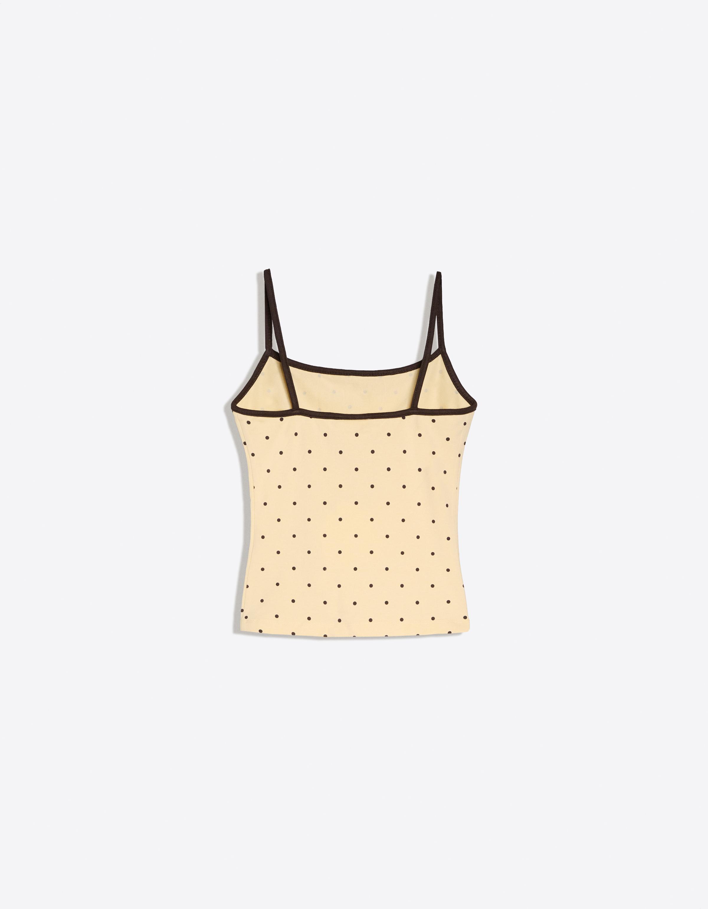 Contrast strappy top — Yellow