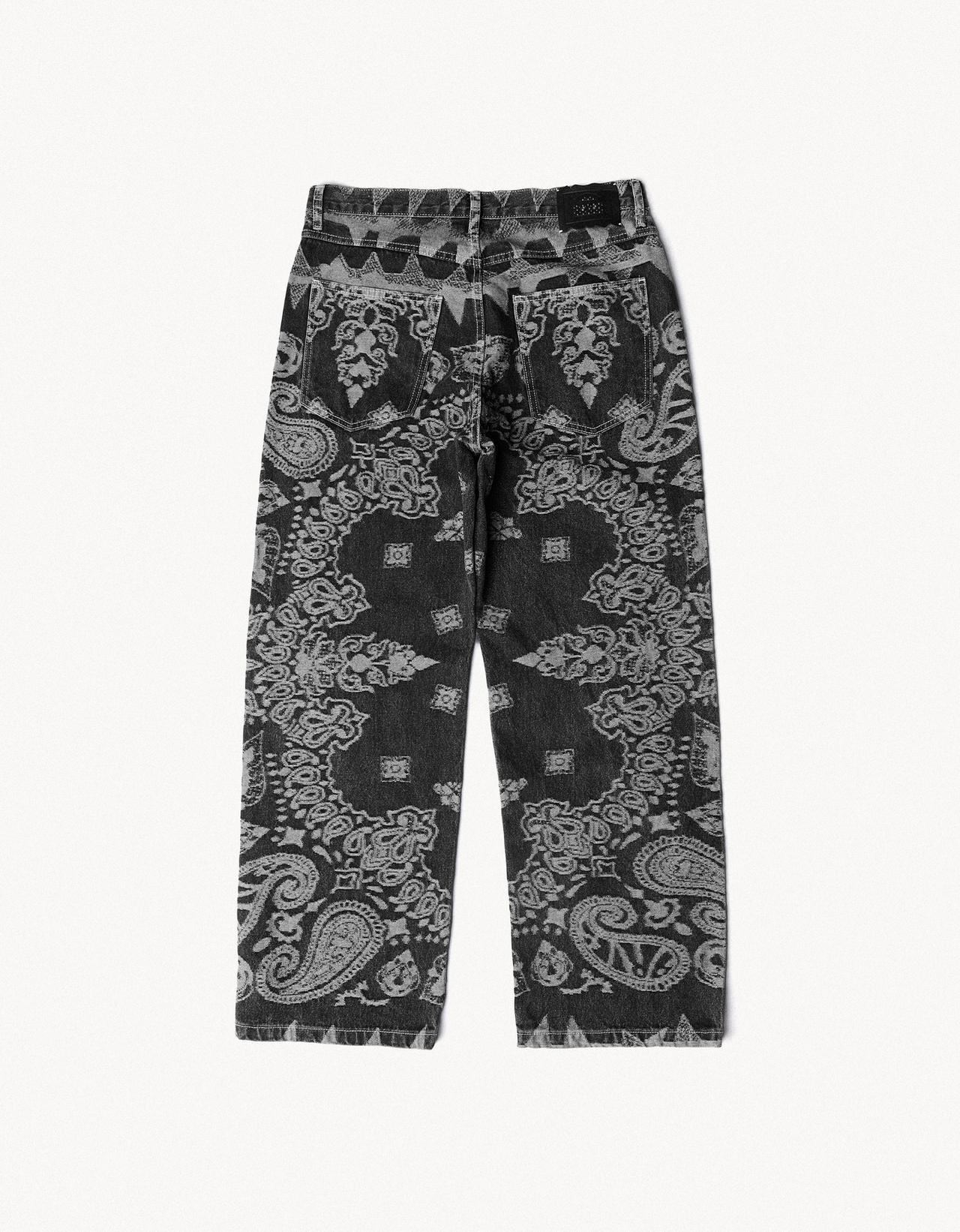 Jacquard jeans ARIES X Bershka — Black