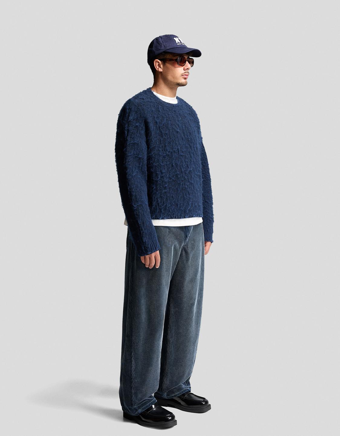 Faux fur sweater