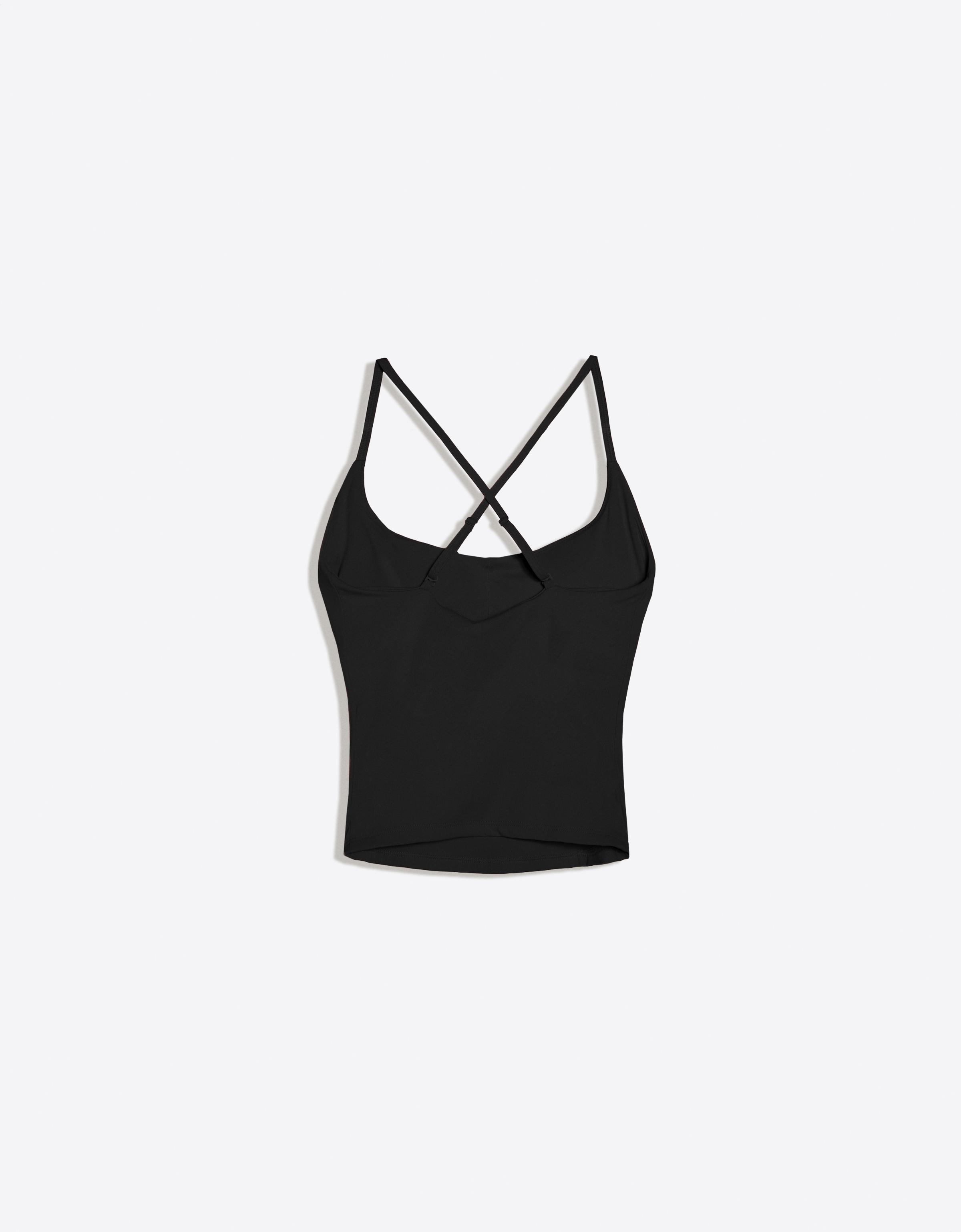 Breathable & Quick Dry technical fabric tank top — Black