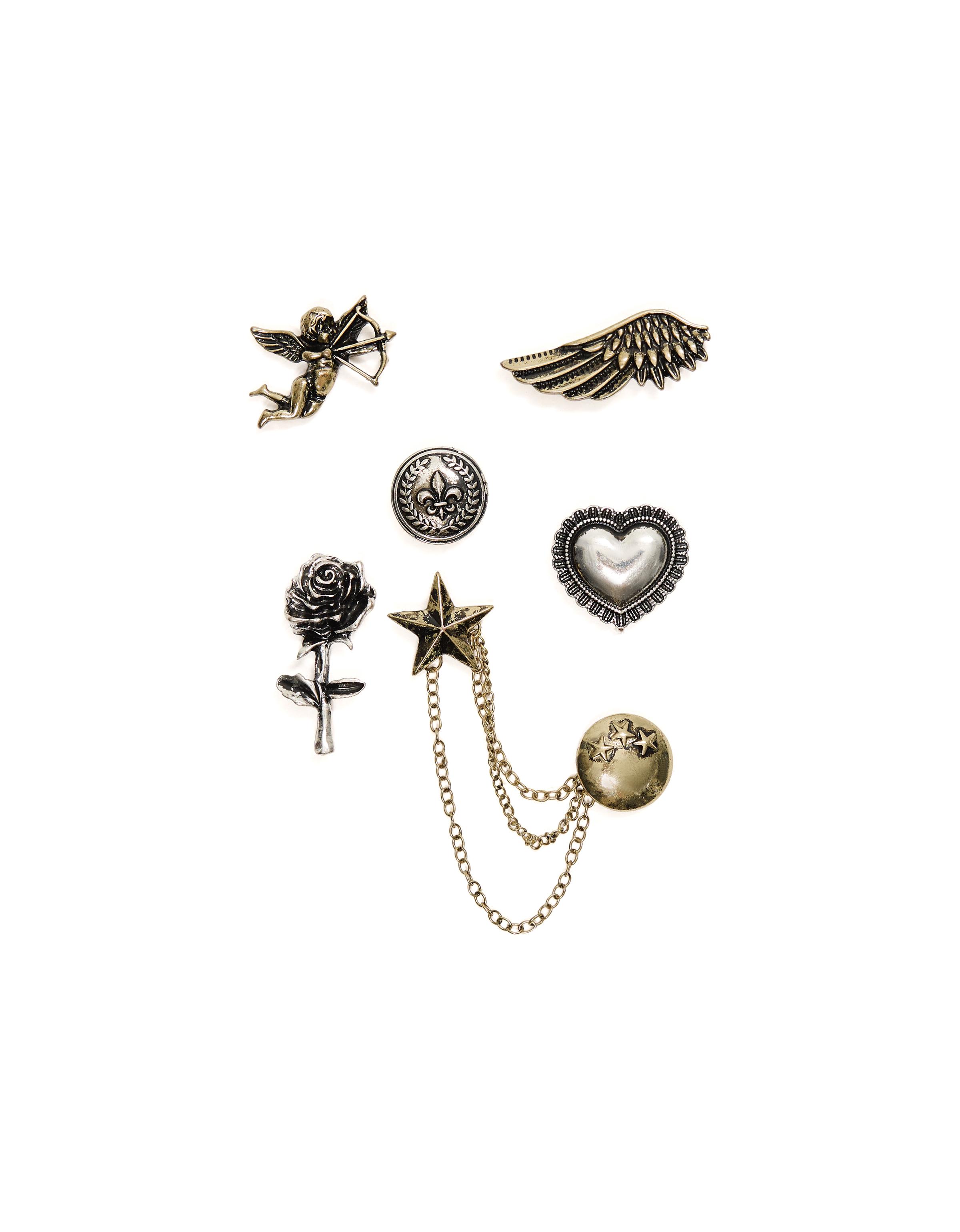 Pack of assorted pins — Gold