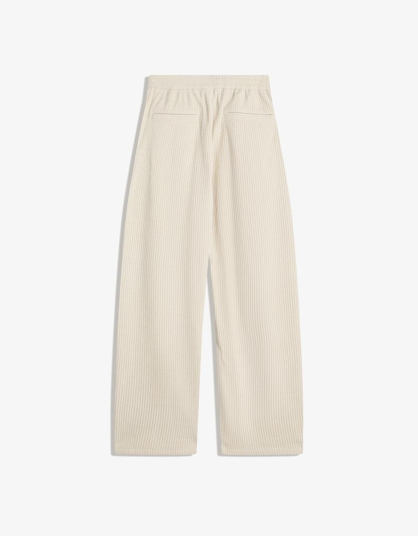 Pantalón chenilla superbaggy-Crudo-4