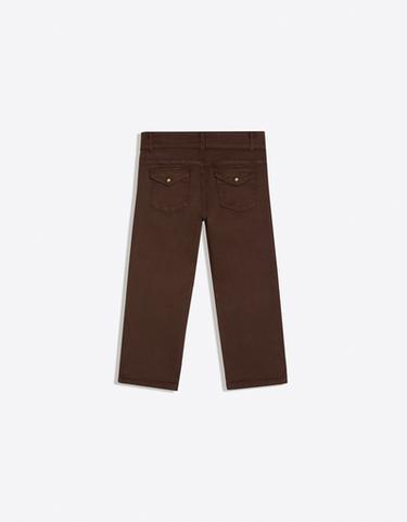 Button-up capris jeans — Brown 5