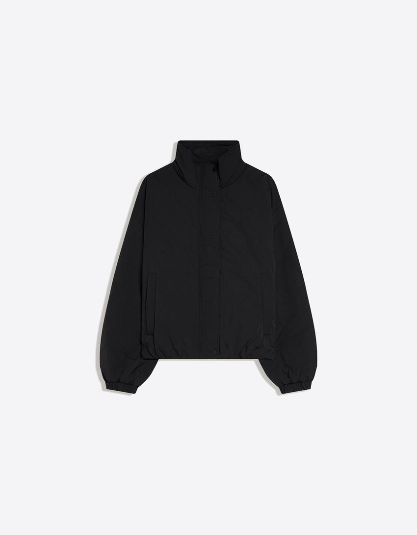 Puffer jacket-Black