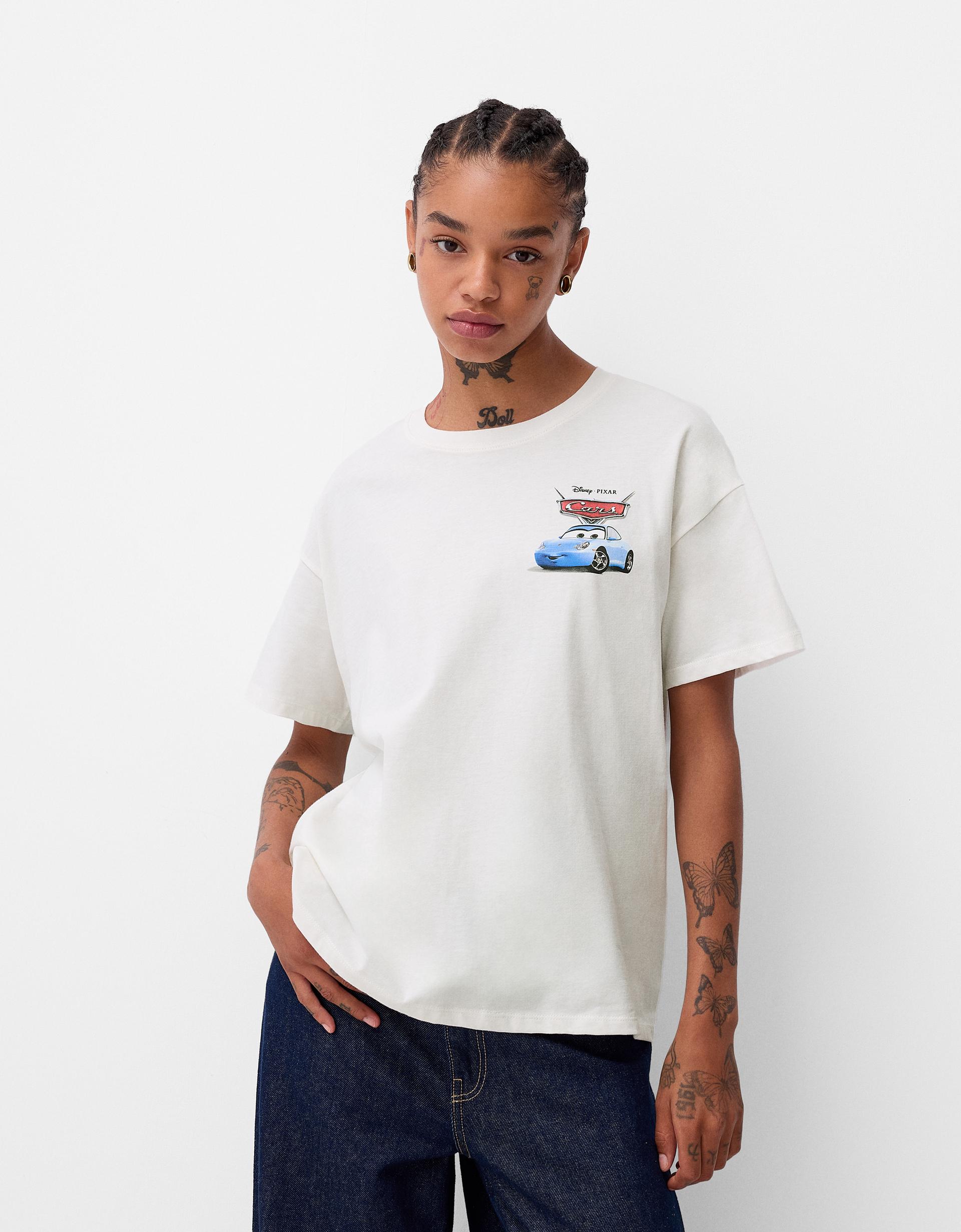 Lightning Mcqueen Camiseta Print Bershka Lightning Mcqueen