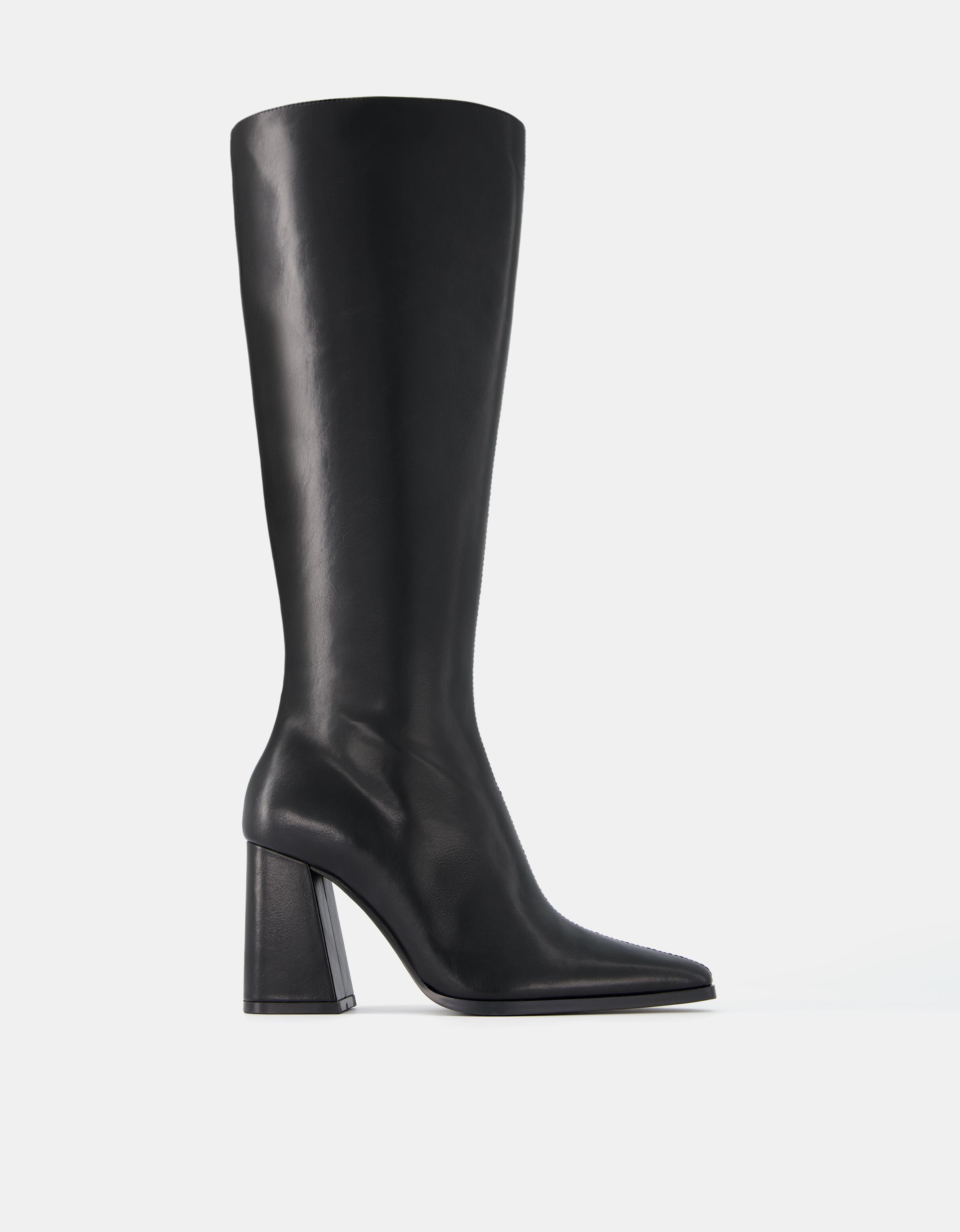 Bershka botas negras fashion mujer