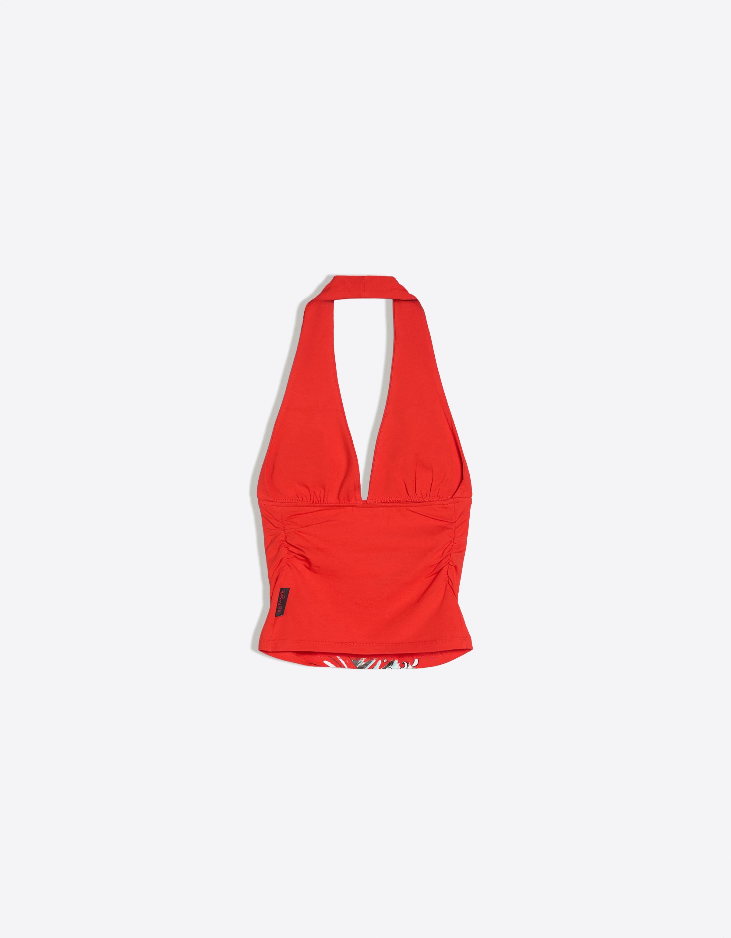 ED HARDY X BERSHKA halter top — Red