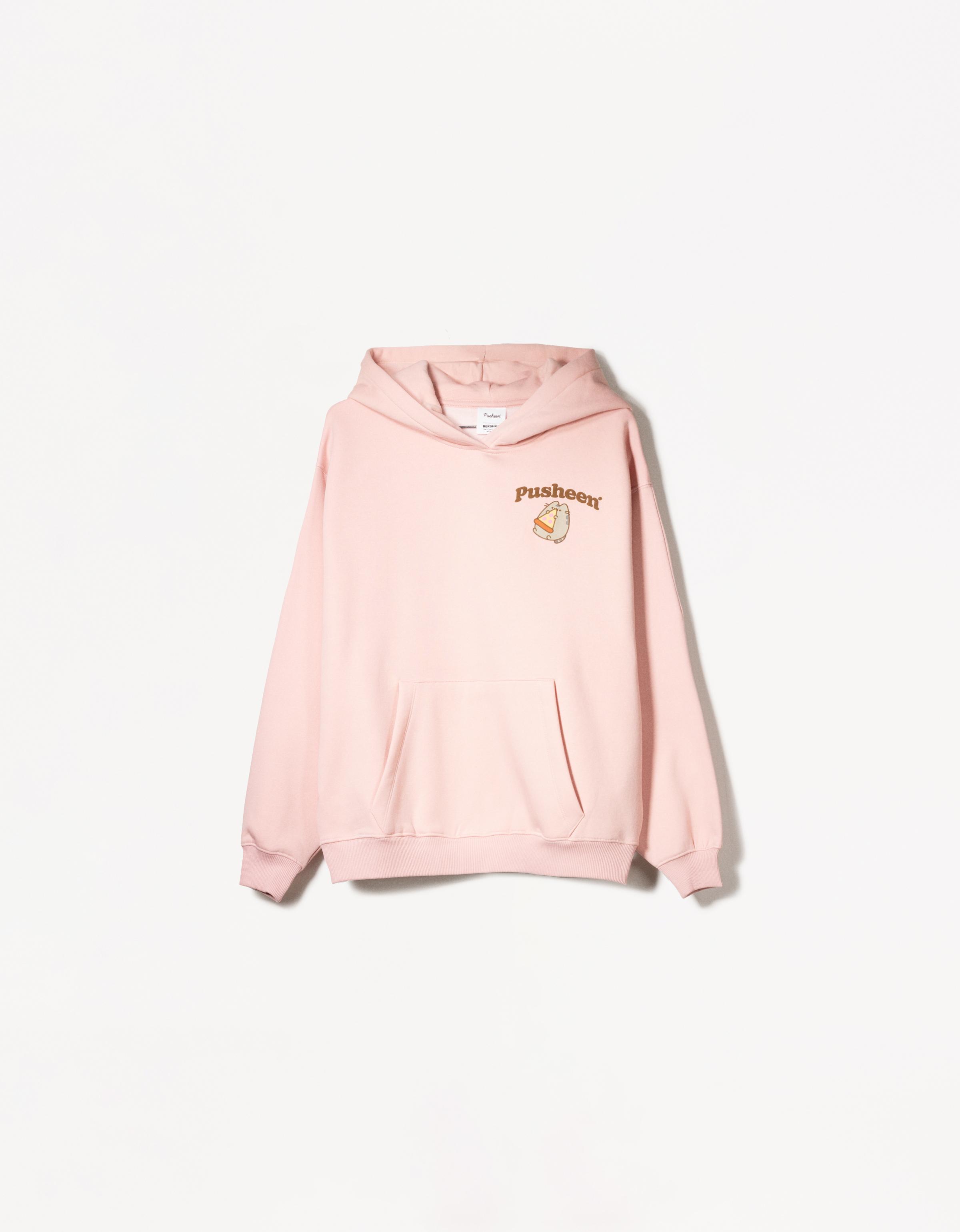 Bershka Hoodie Pusheen Mit Kapuze Damen S Rosa